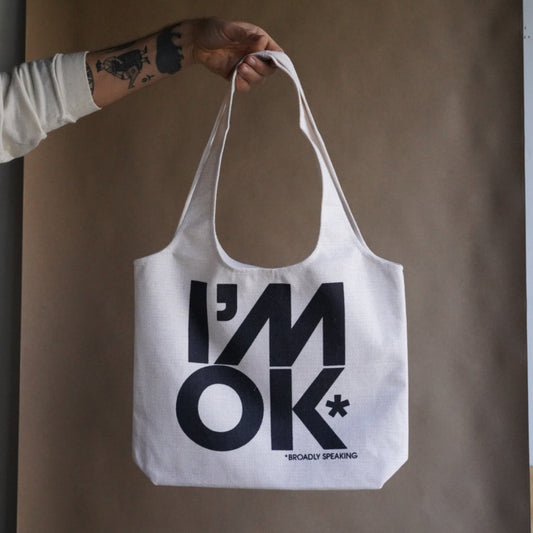 'I’m OK!' Linen Tote Bag - Concordia Style Boutique