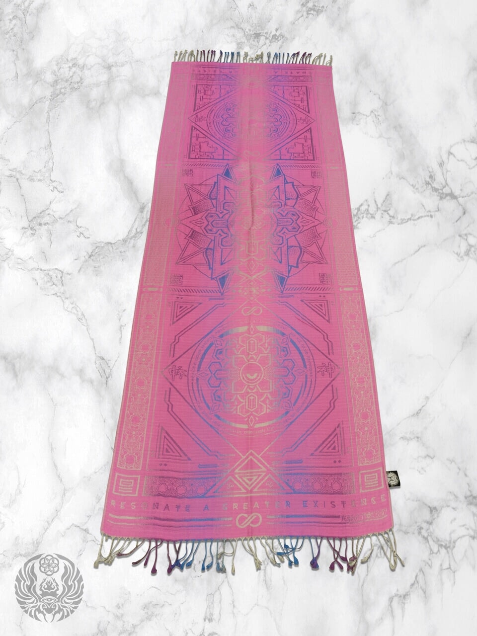 PINK AMETHYST DHARMA • Reversible Festival Shawl/Scarf - Concordia Style Boutique