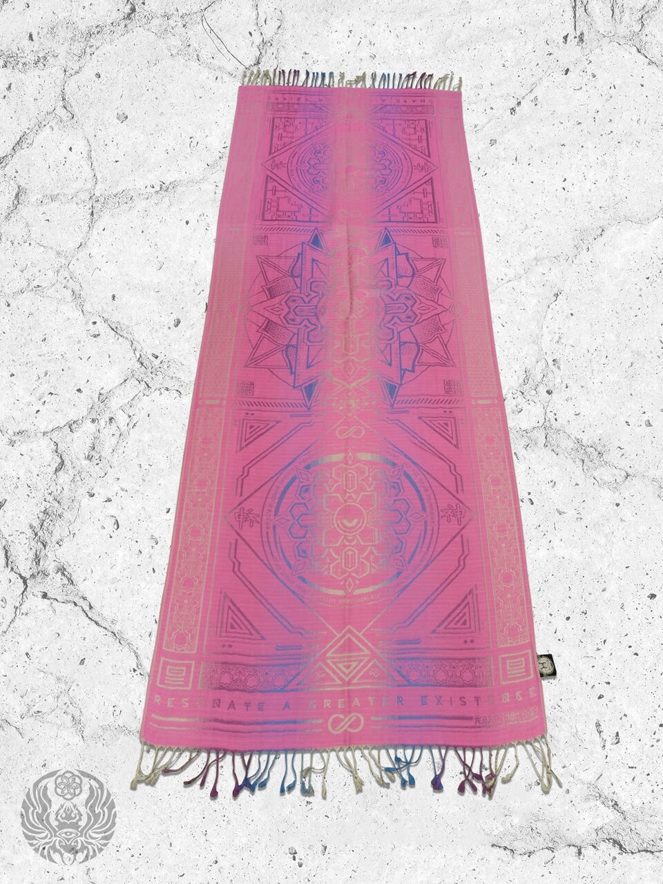 PINK AMETHYST DHARMA • Reversible Festival Shawl/Scarf - Concordia Style Boutique