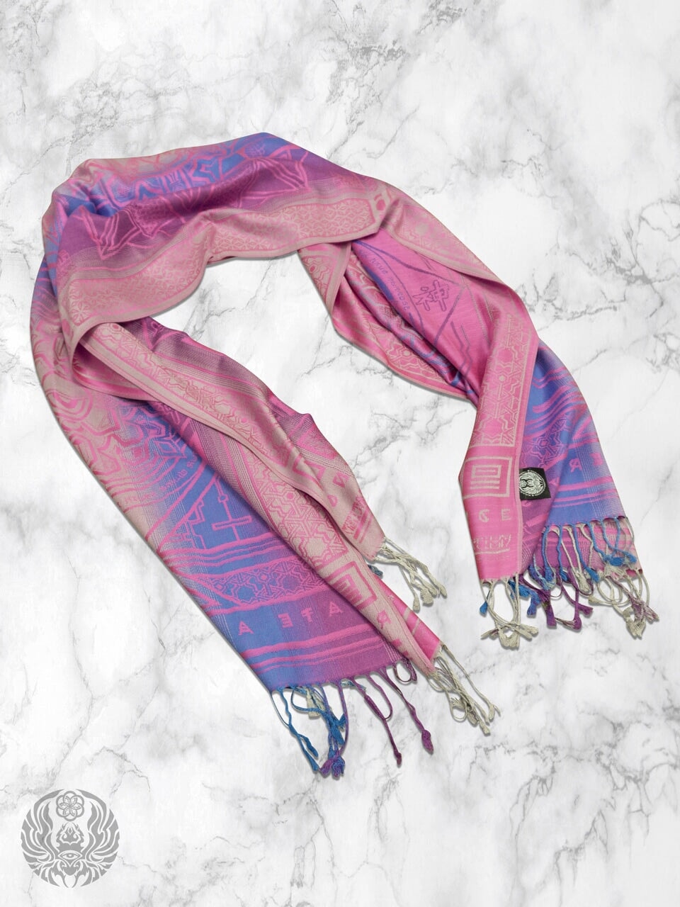 PINK AMETHYST DHARMA • Reversible Festival Shawl/Scarf - Concordia Style Boutique