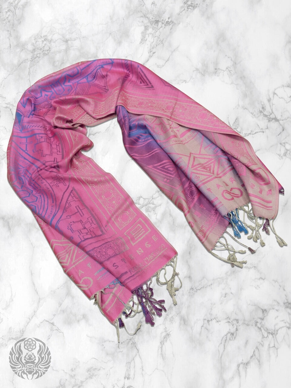 PINK AMETHYST DHARMA • Reversible Festival Shawl/Scarf - Concordia Style Boutique