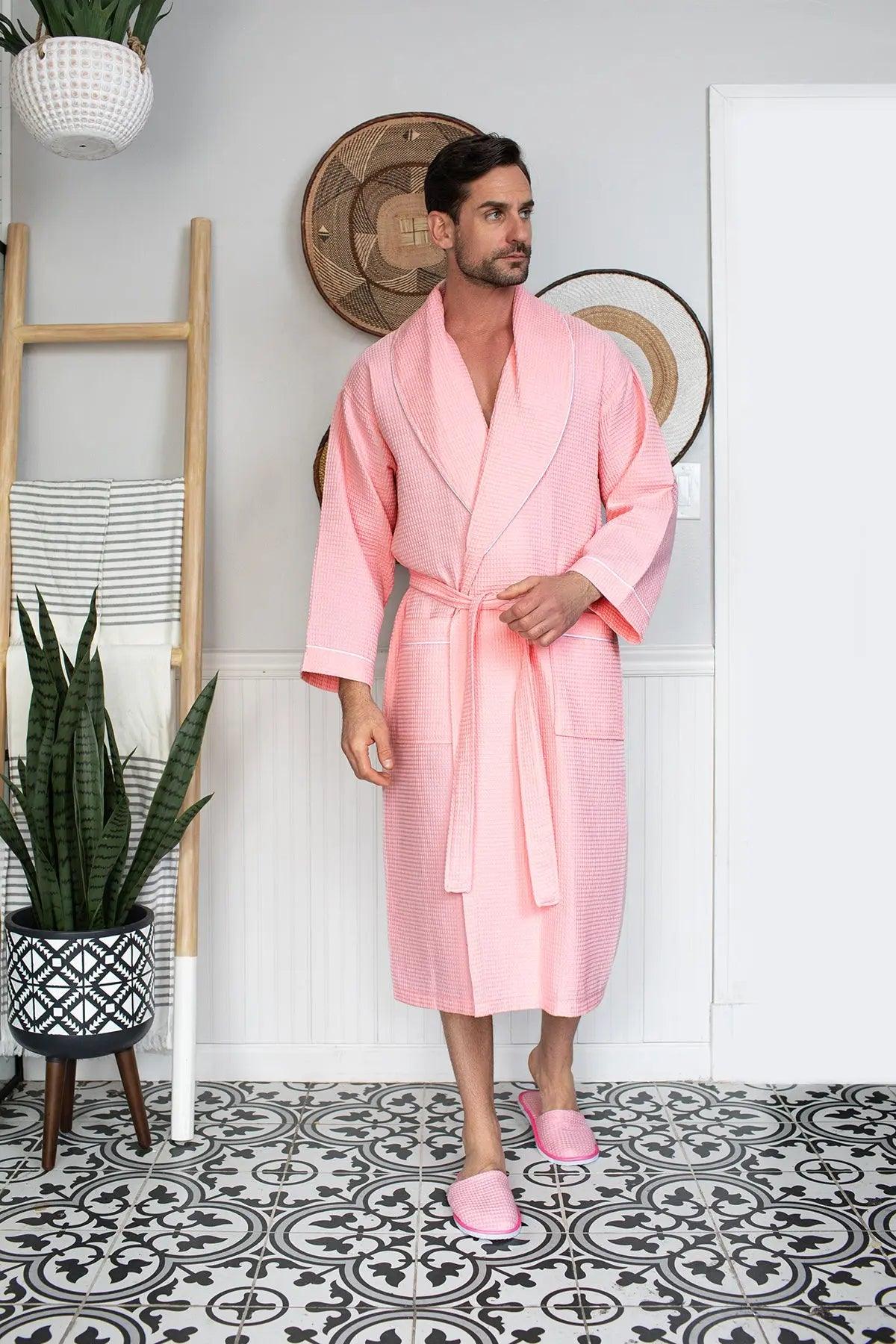 Premium Waffle Piping Robe for Men - Concordia Style Boutique