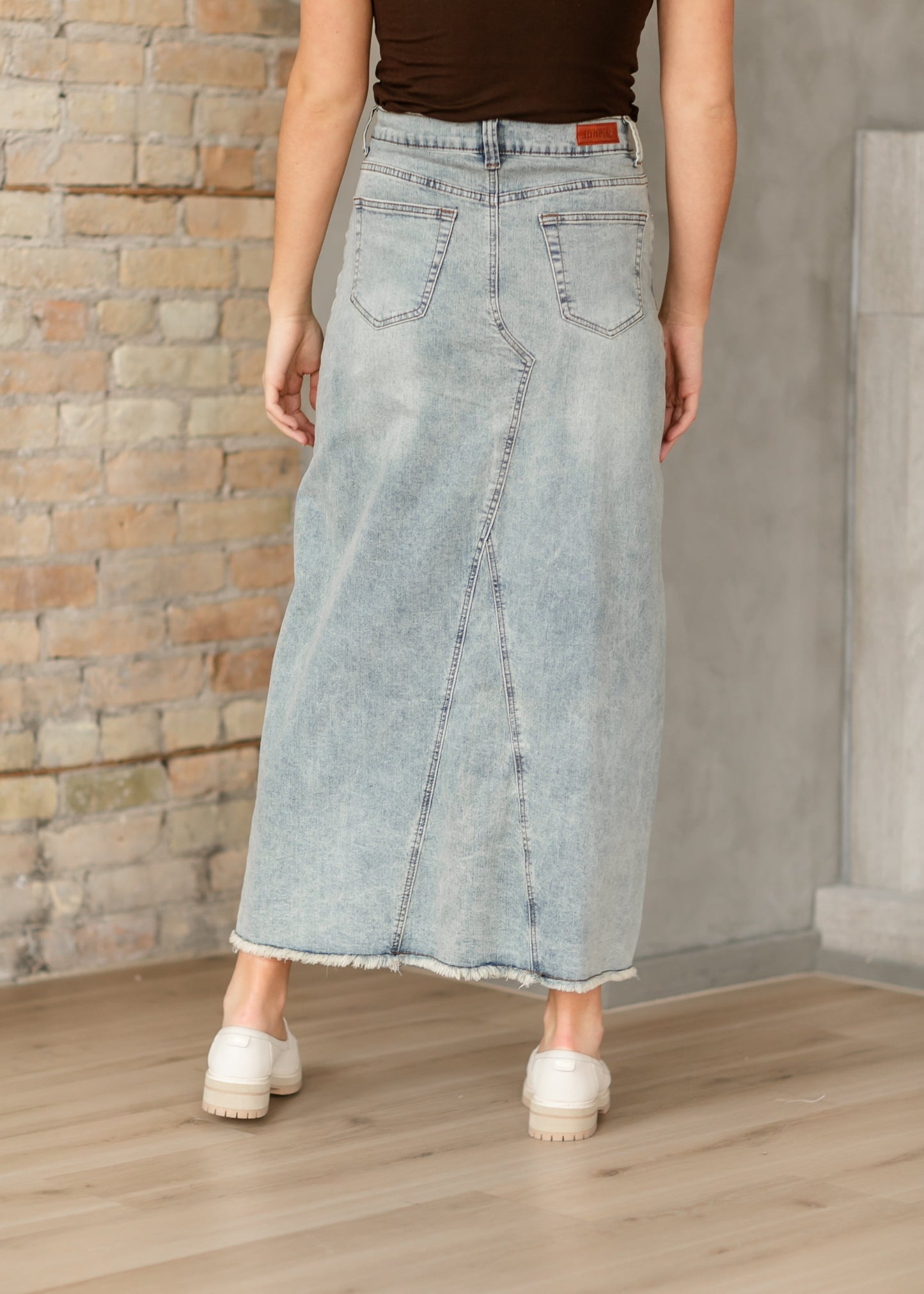 Piper A-line Long Denim Maxi Skirt - Concordia Style Boutique