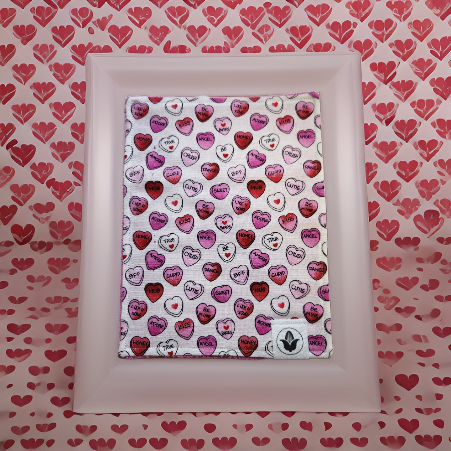 Conversation Hearts Handkerchief
