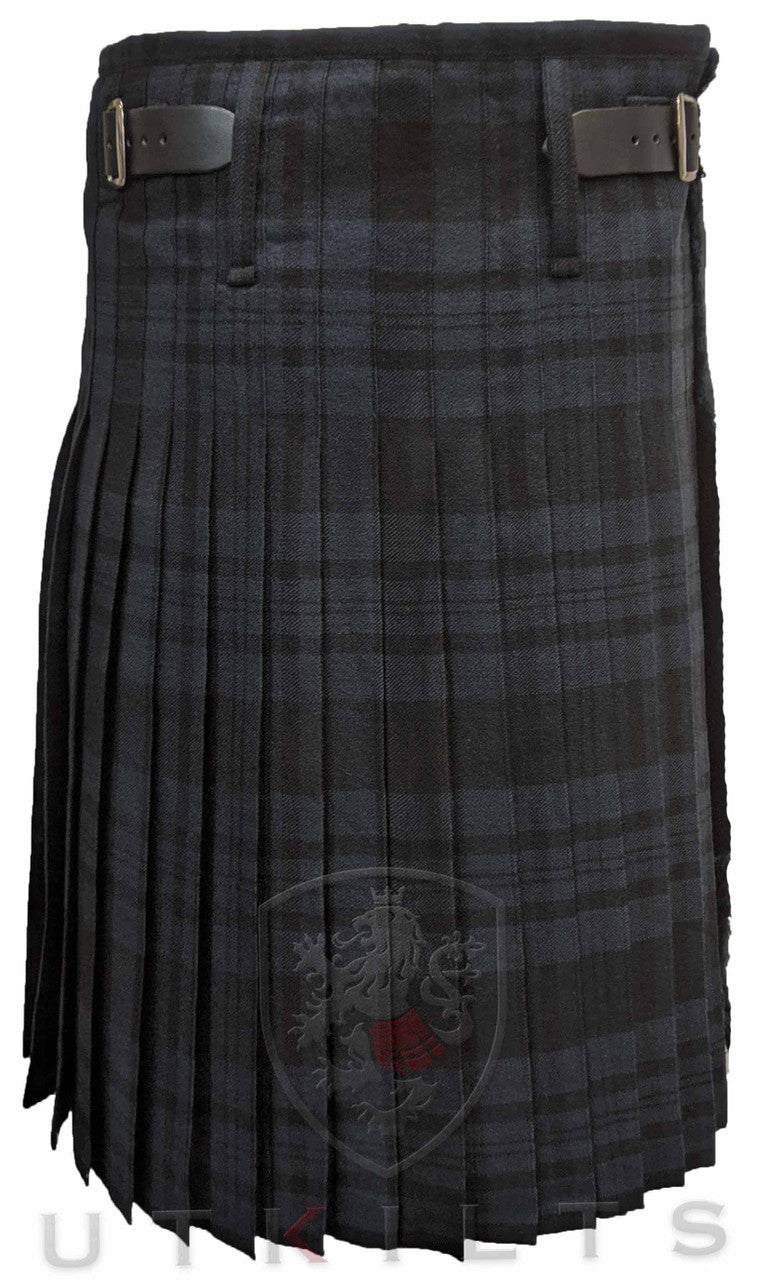 Traditional Kilt – Standard Wool, Black Isle