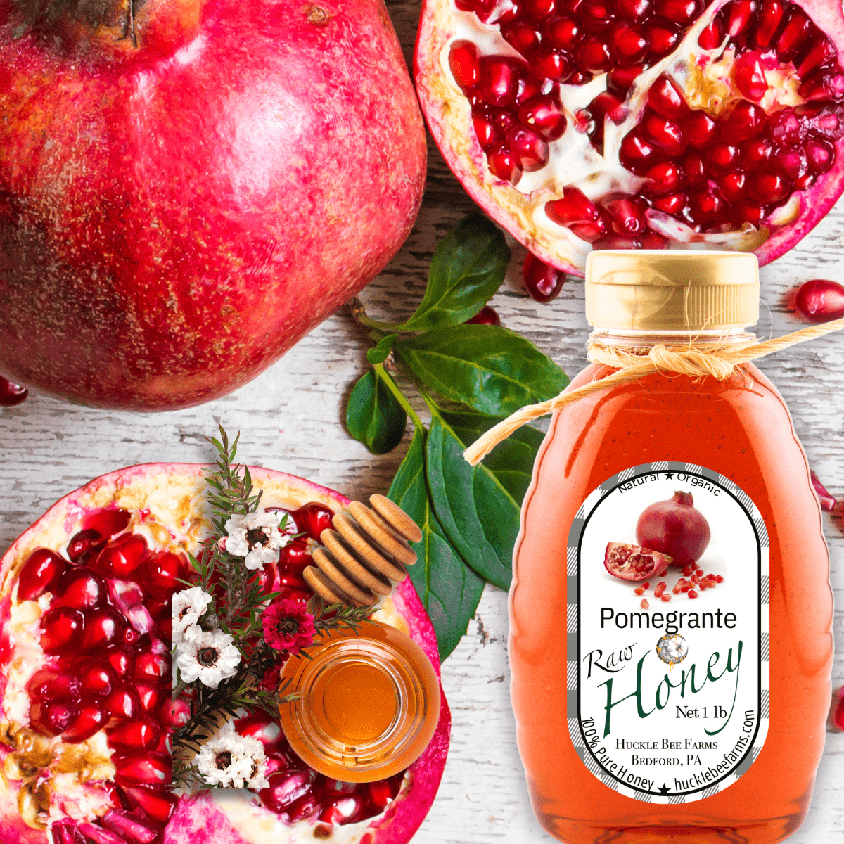 Pomegranate Infused Honey - Concordia Style Boutique