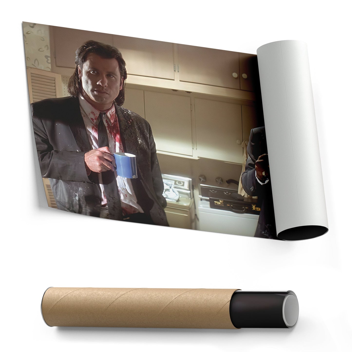 Pulp Fiction Coffee Scene Canvas – Tarantino Movie Wall Art