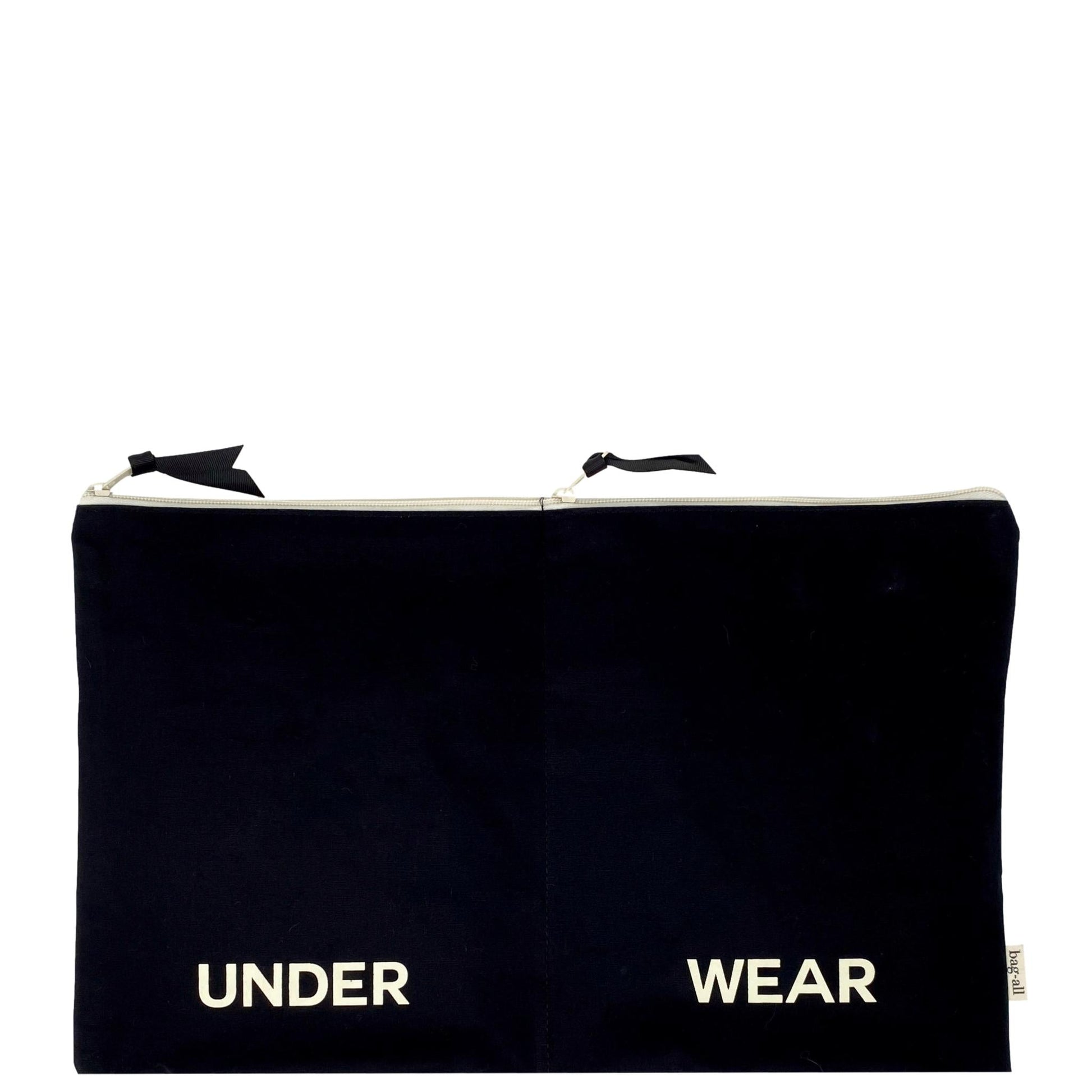 Double Lingerie Packing Pouch, Black - Concordia Style Boutique