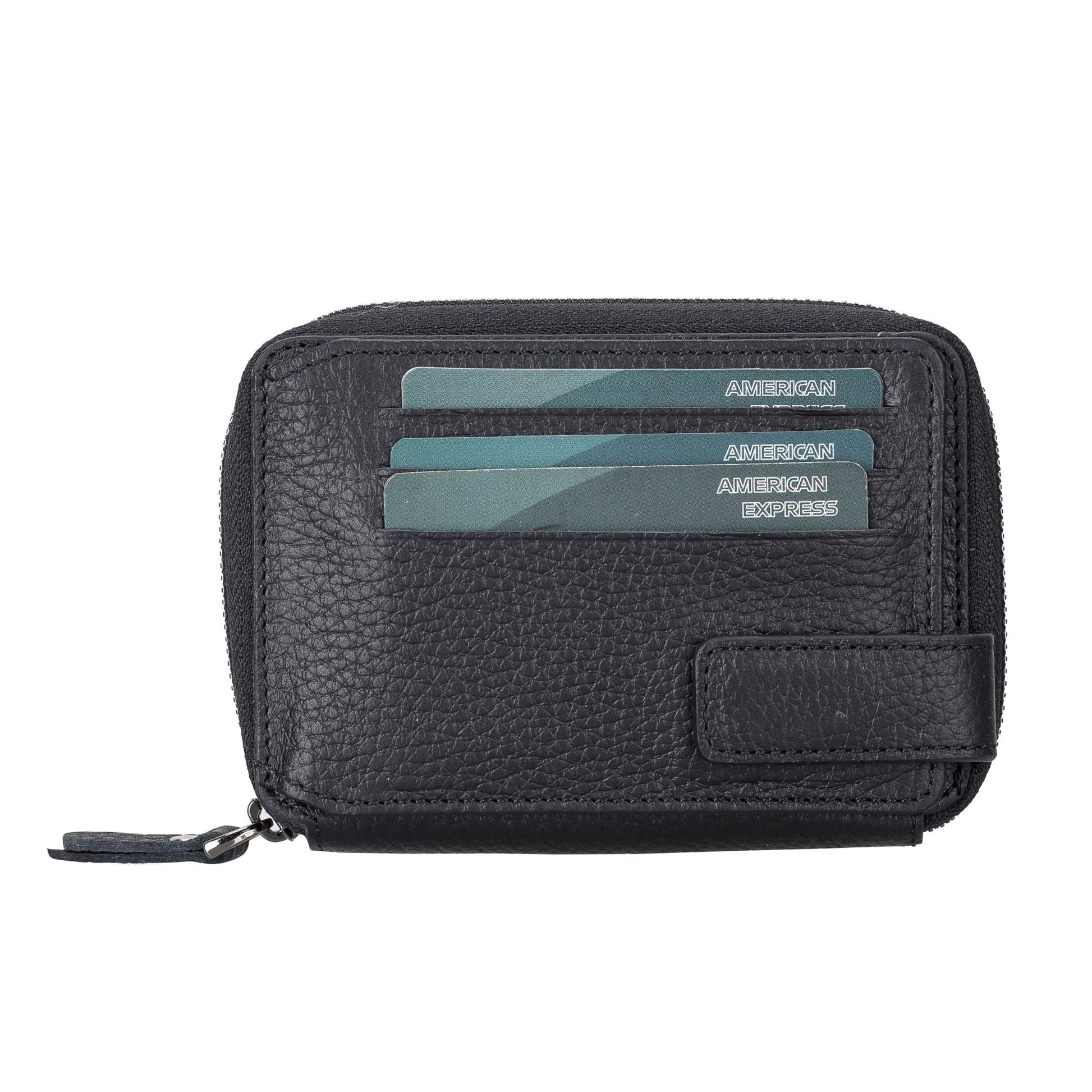Powell Handmade Unisex Leather Wallet with Zippered Compartment - Concordia Style Boutique