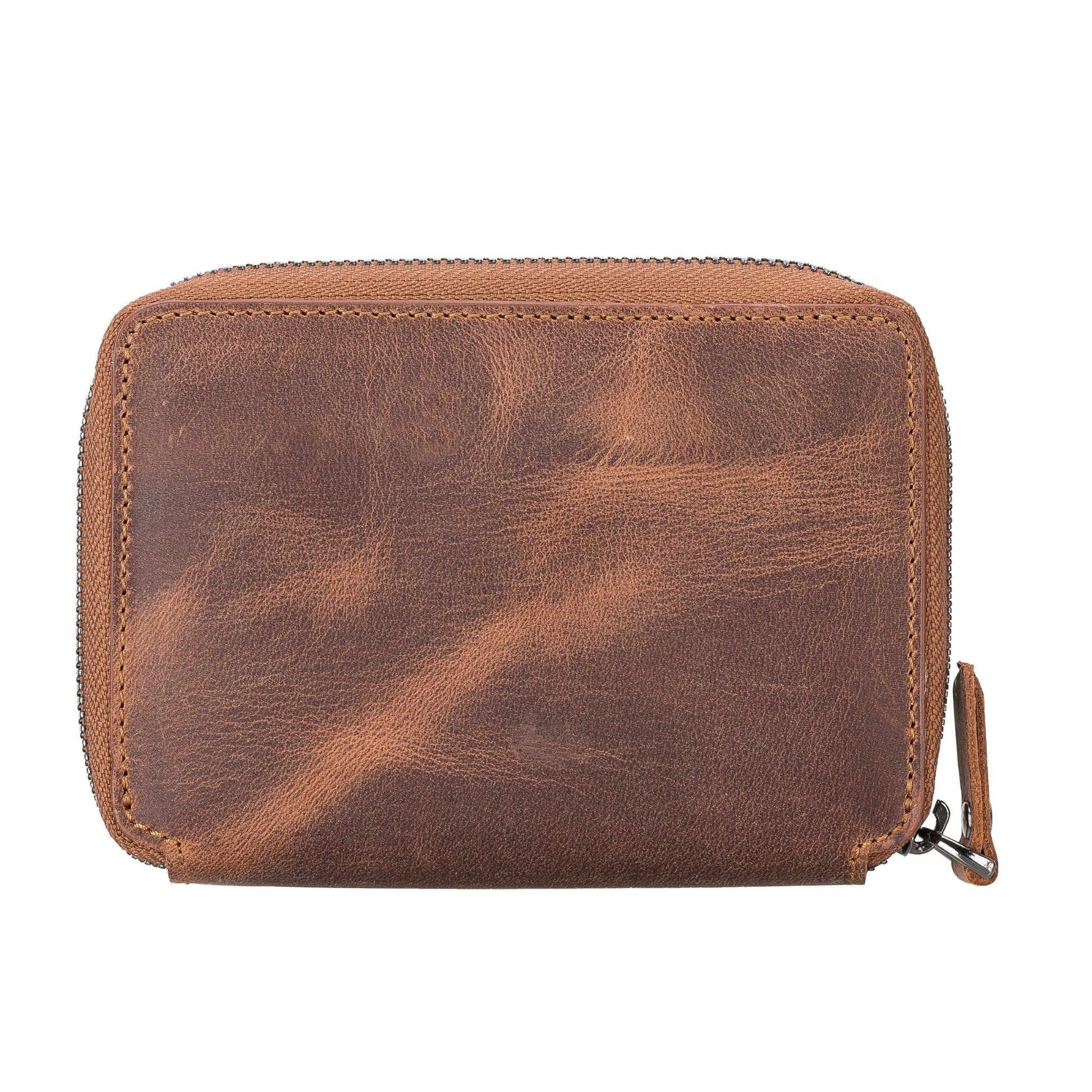 Powell Handmade Unisex Leather Wallet with Zippered Compartment - Concordia Style Boutique