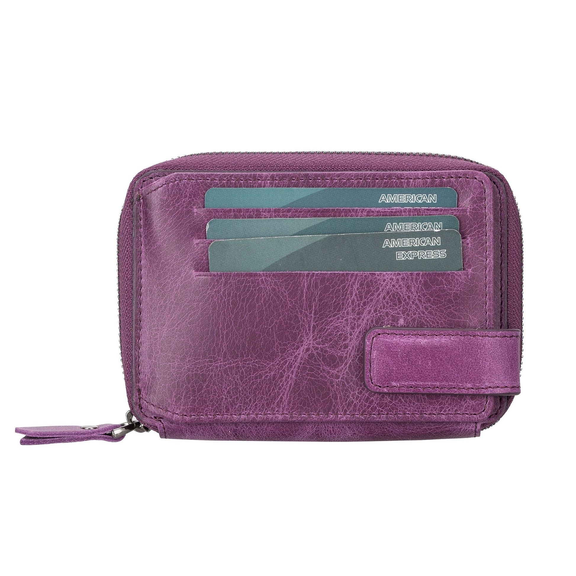 Powell Handmade Unisex Leather Wallet with Zippered Compartment - Concordia Style Boutique