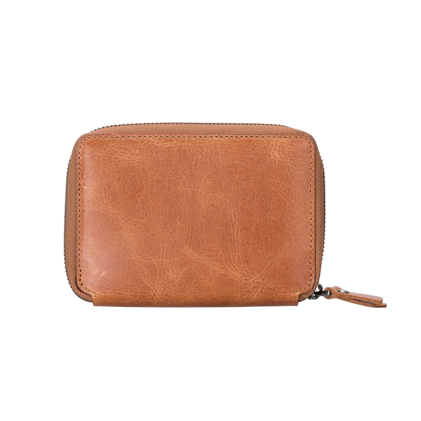 Powell Handmade Unisex Leather Wallet with Zippered Compartment - Concordia Style Boutique
