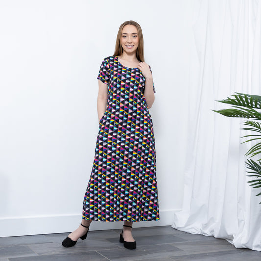 Pride Flags Long Midi Dress (No Waist Seam)