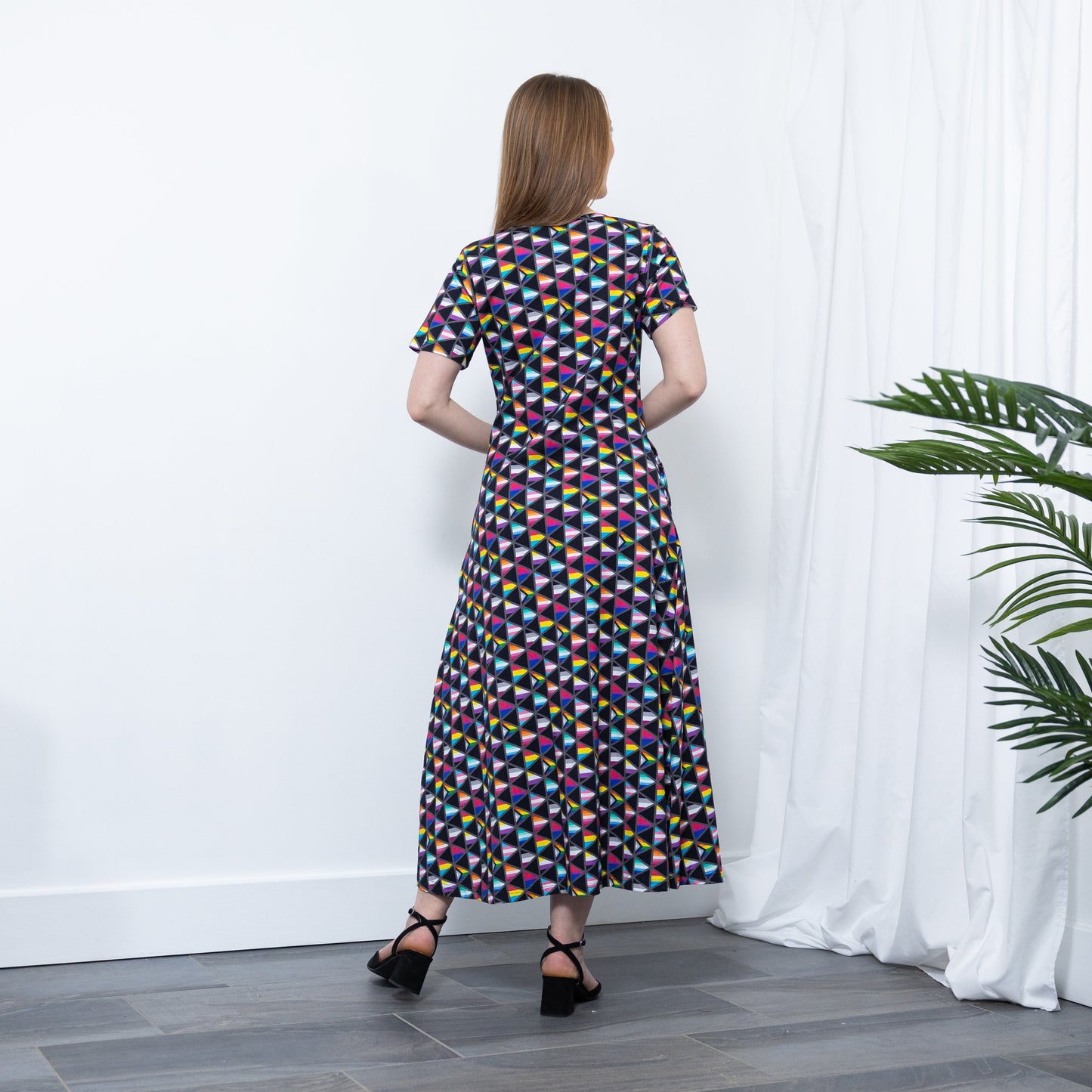 Pride Flags Long Midi Dress (No Waist Seam)