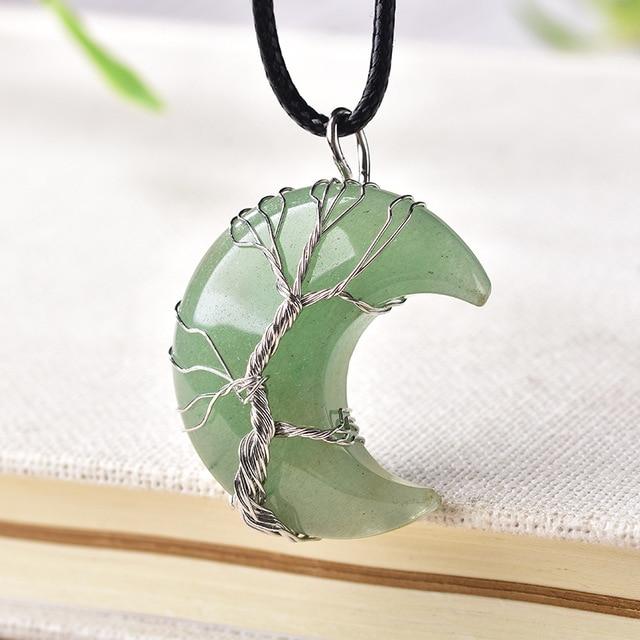 "TREE OF LIFE" CRESCENT NECKLACE - Premium Jewelry from Ashlen - Just $7.49! Shop now at Concordia Style Boutique