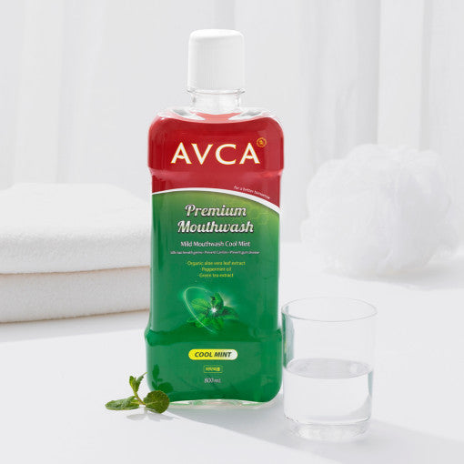 AVCA - Mild Mouthwash - Cool Mint 800 ml - Premium Mouthwash from AVCA - Just $11! Shop now at Concordia Style Boutique