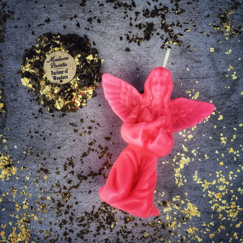 Beeswax Angel Spell Candle