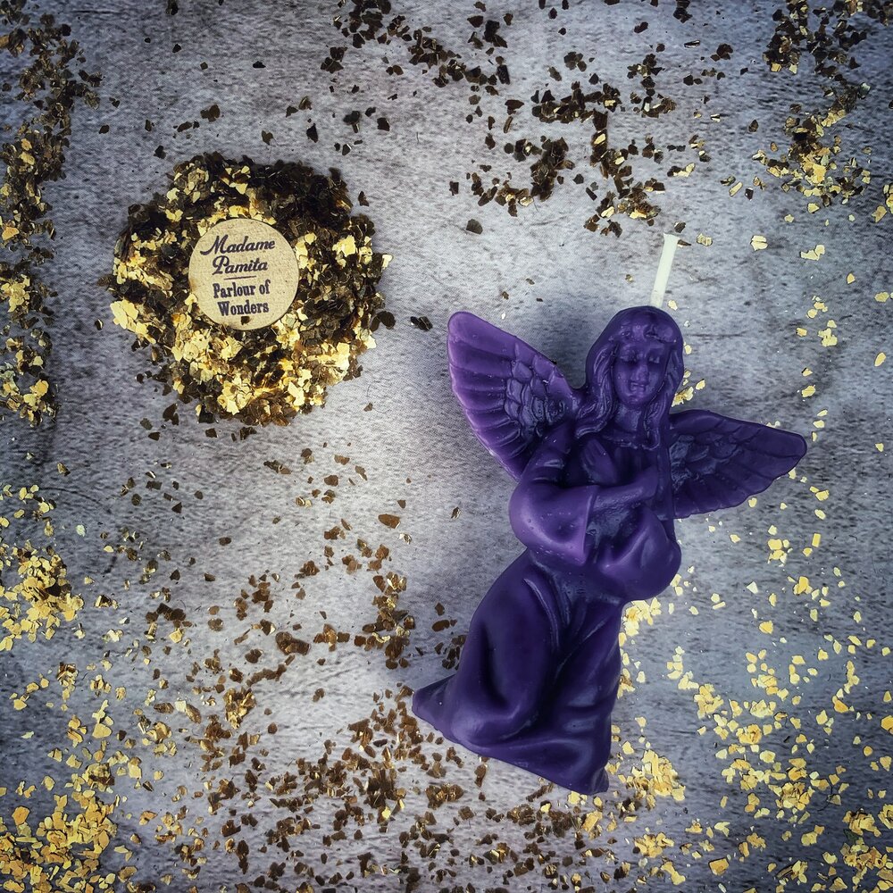 Beeswax Angel Spell Candle