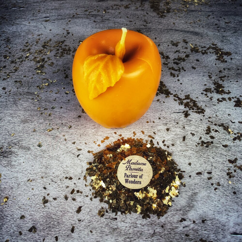 Beeswax Apple of Avalon Spell Candle