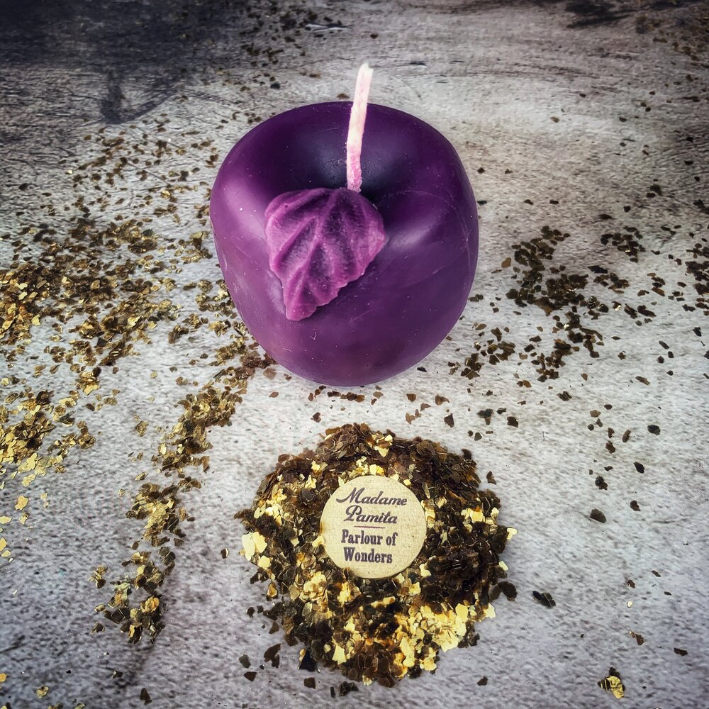 Beeswax Apple of Avalon Spell Candle