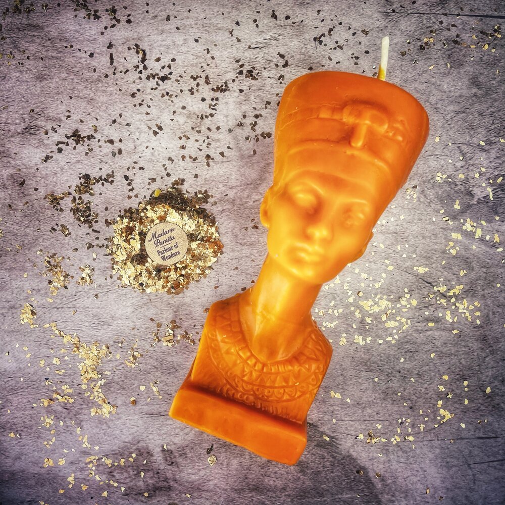 Beeswax Egyptian Queen Spell Candle