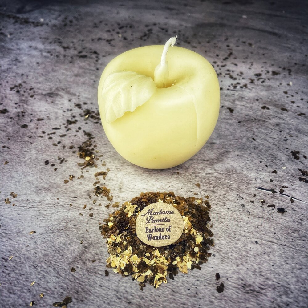 Beeswax Apple of Avalon Spell Candle