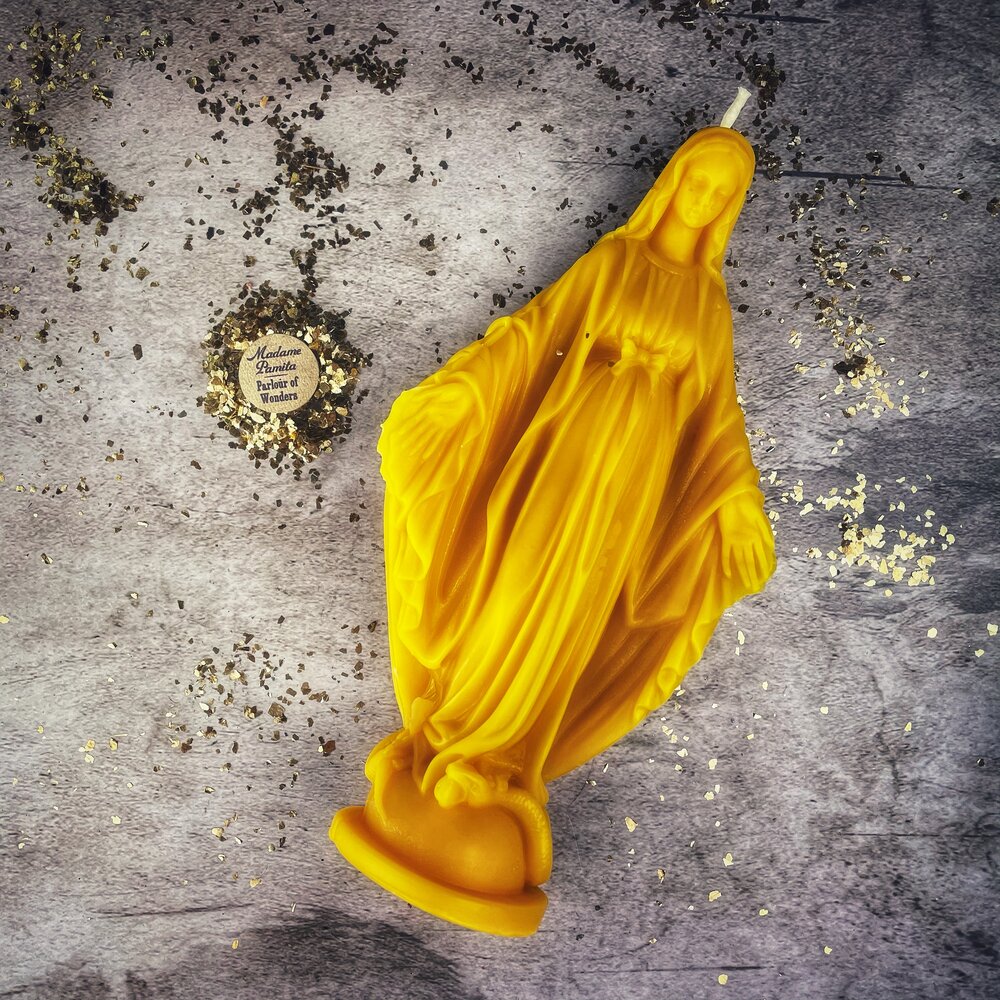 Beeswax Queen of Heaven Spell Candle