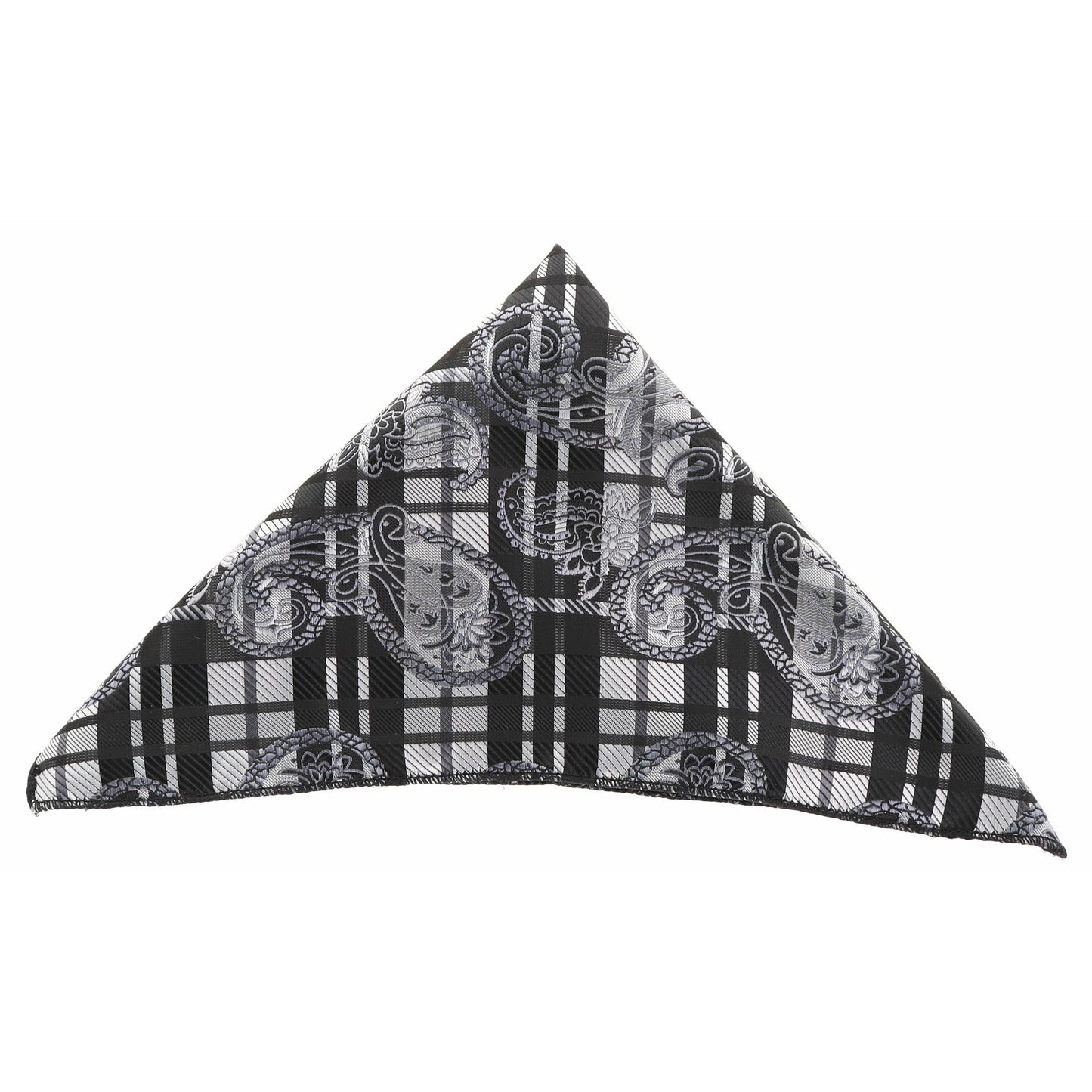 Vittorio Farina Men's Paisley Design Microfiber Pocket Square