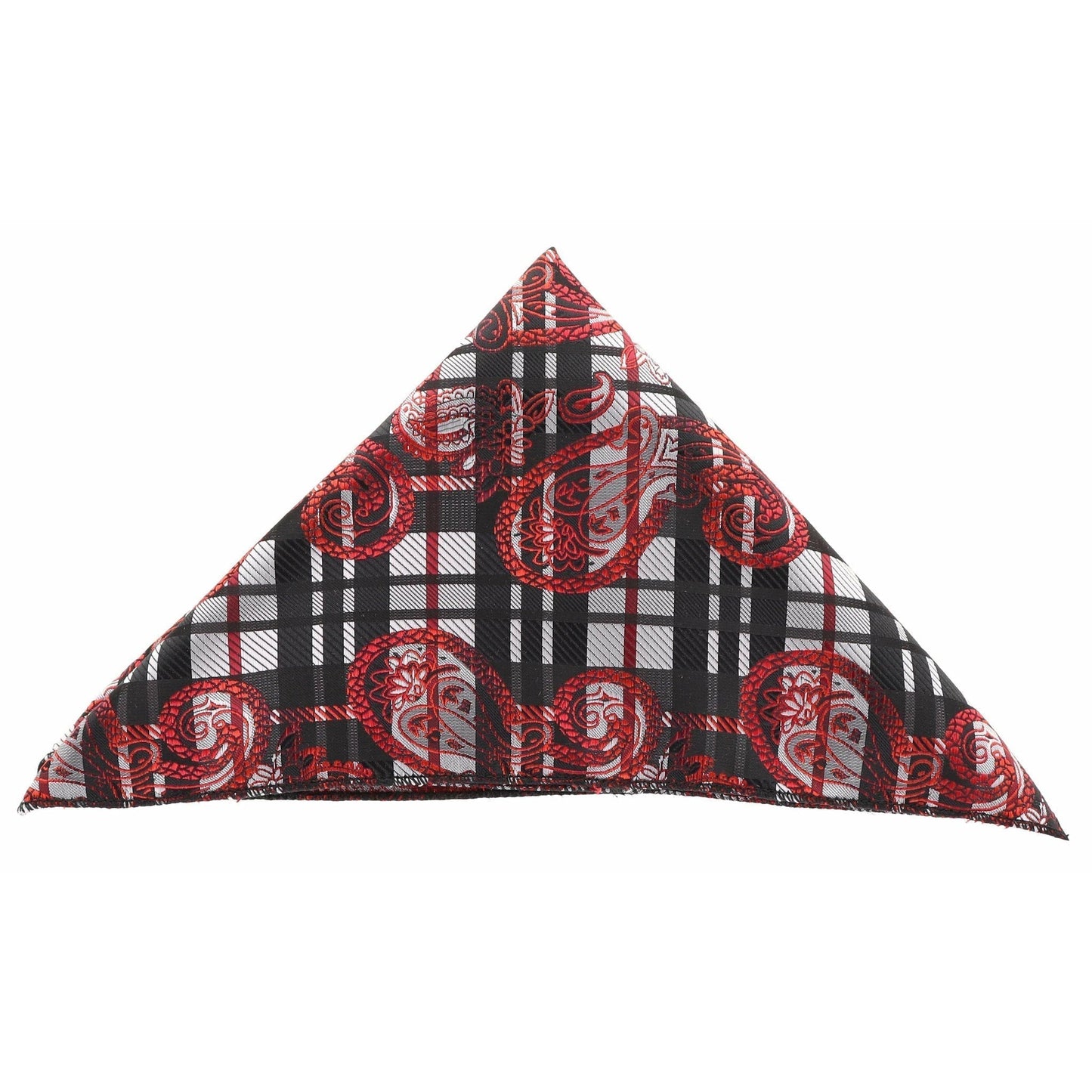 Vittorio Farina Men's Paisley Design Microfiber Pocket Square