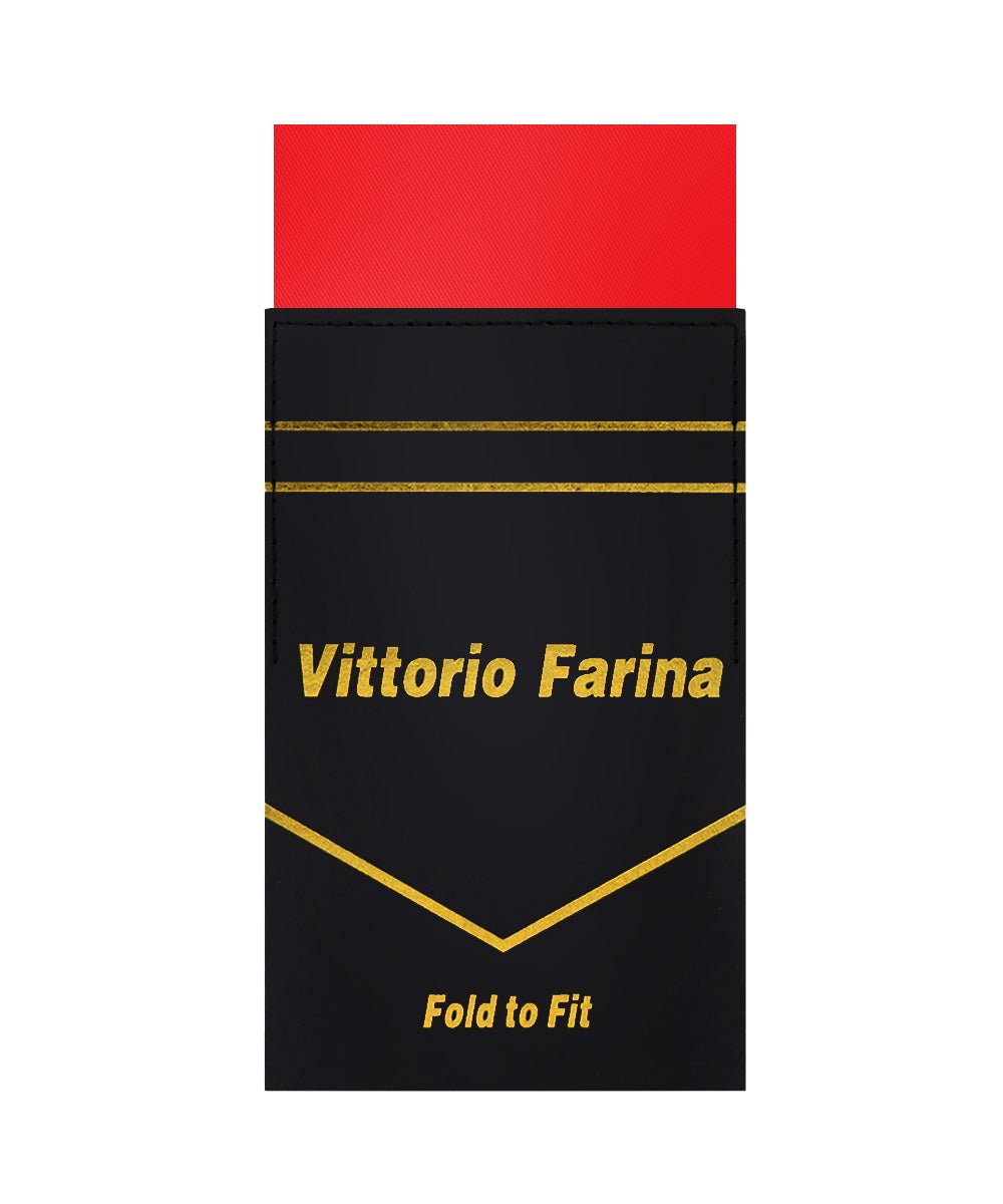 Vittorio Farina Men's Pre-Folded Pocket Square: Flat