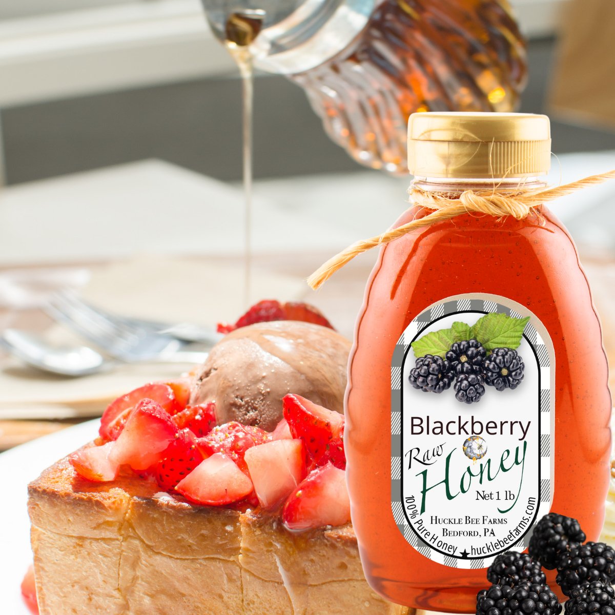 Pure Blackberry Infused Honey - Concordia Style Boutique