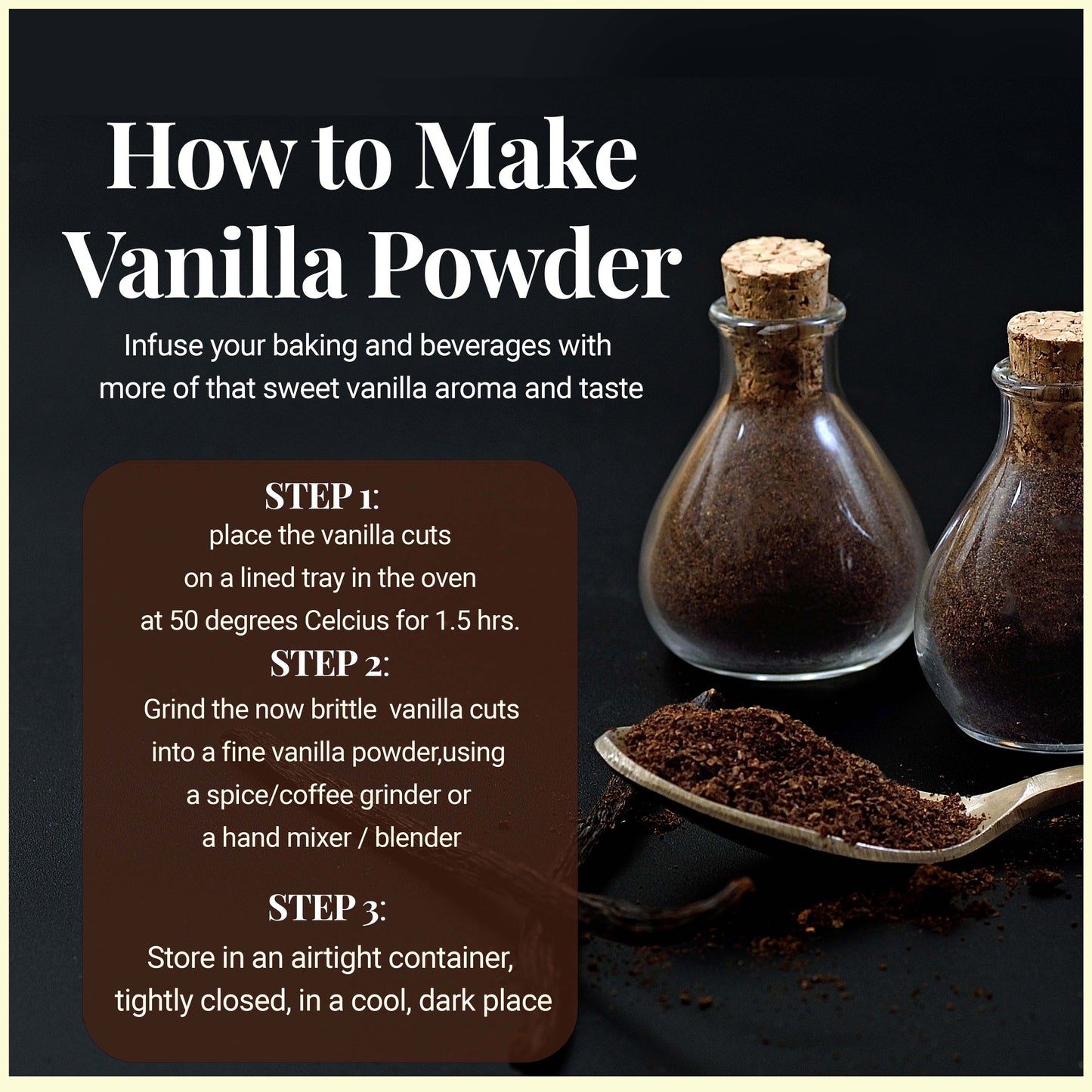 Premium Vanilla  Cuts - 1 lb. From Whole Vanilla Beans Grade B | Cut and Sorted for Easy Use