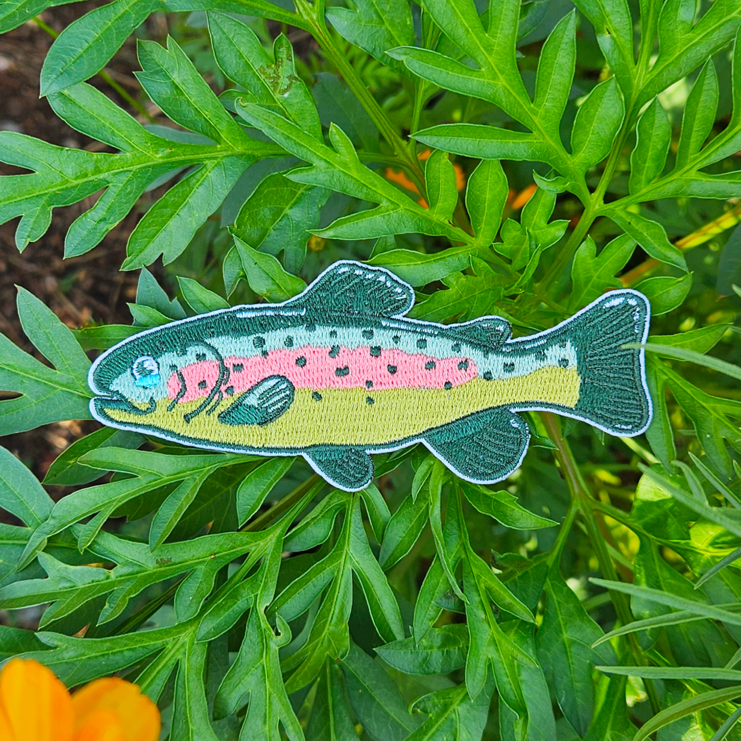 Rainbow Trout Iron on Patch - Concordia Style Boutique
