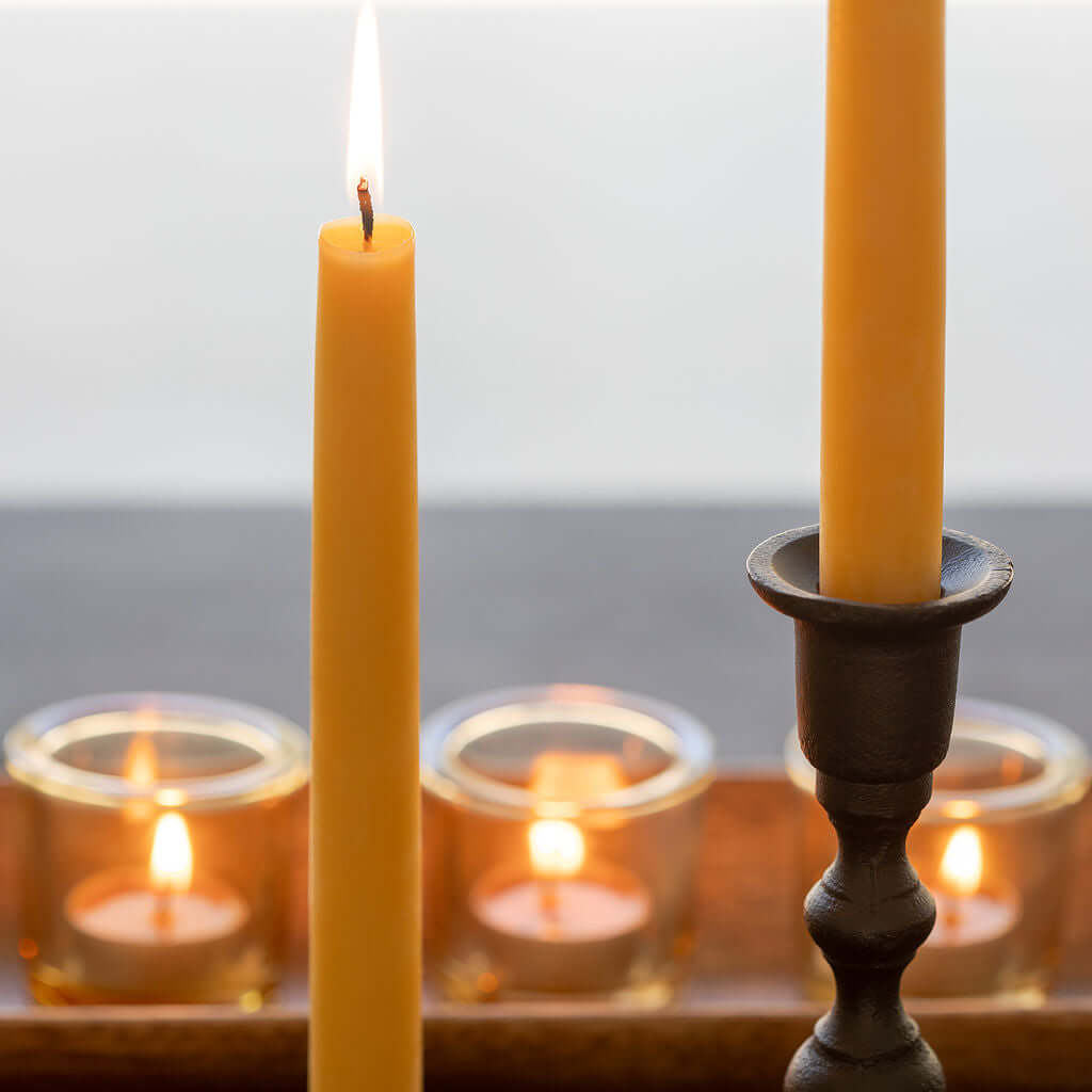 Hand-Dipped Beeswax Taper Candles - Bulk 4-Pair Bundle - Concordia Style Boutique
