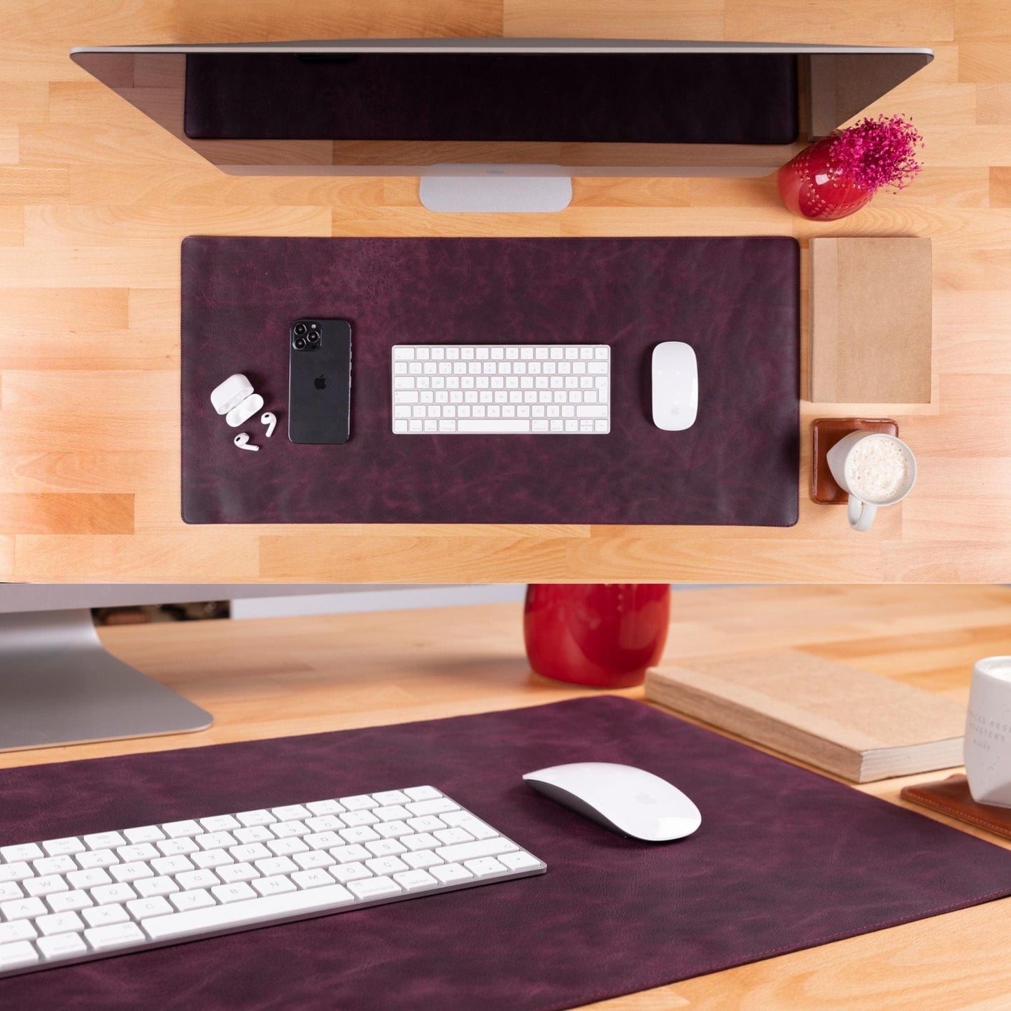 Rawlins Leather Desk Pads - 36x19 and 14.6x31.5 Inches - Concordia Style Boutique