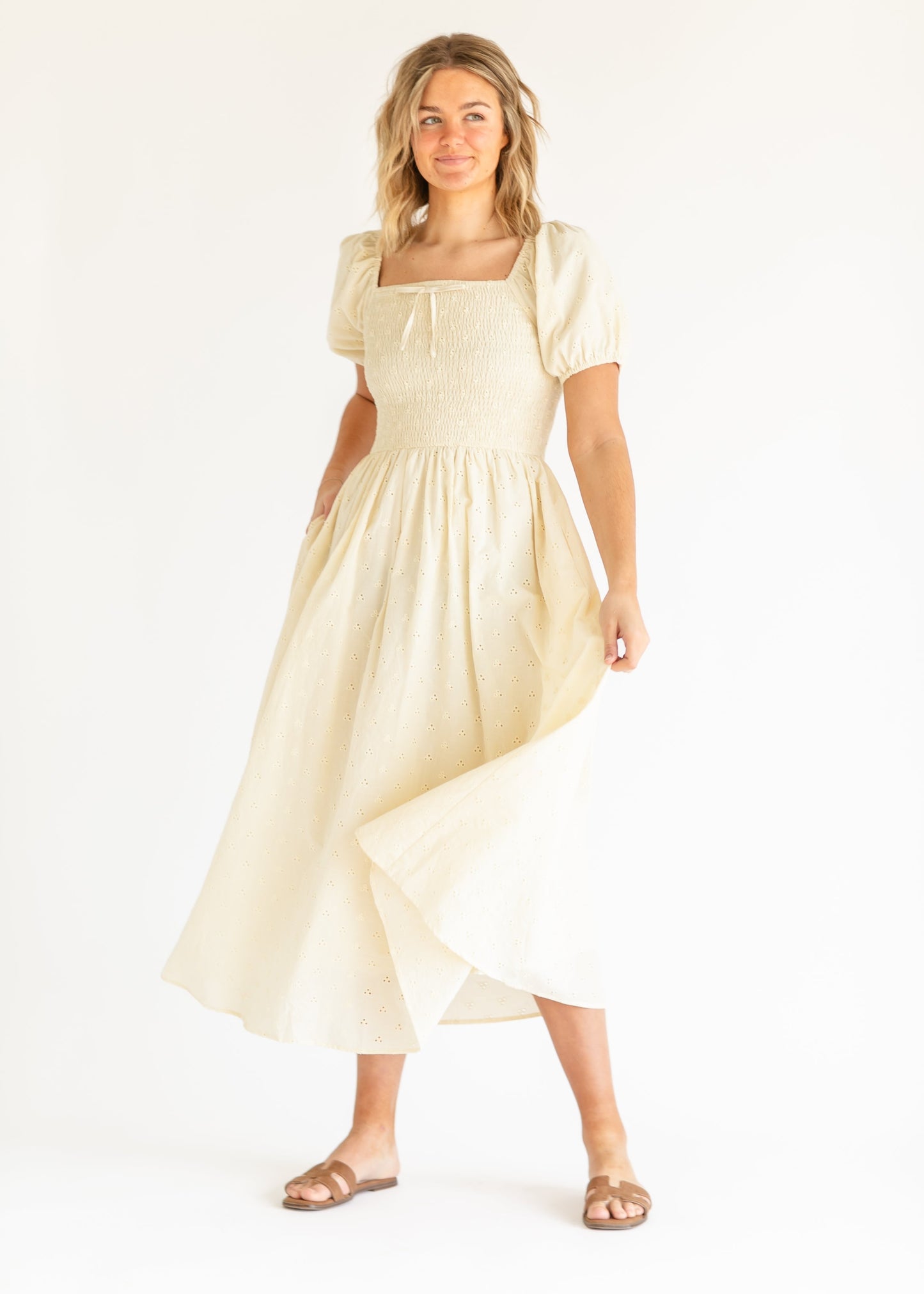 Rayna Eyelet Maxi Dress - Concordia Style Boutique