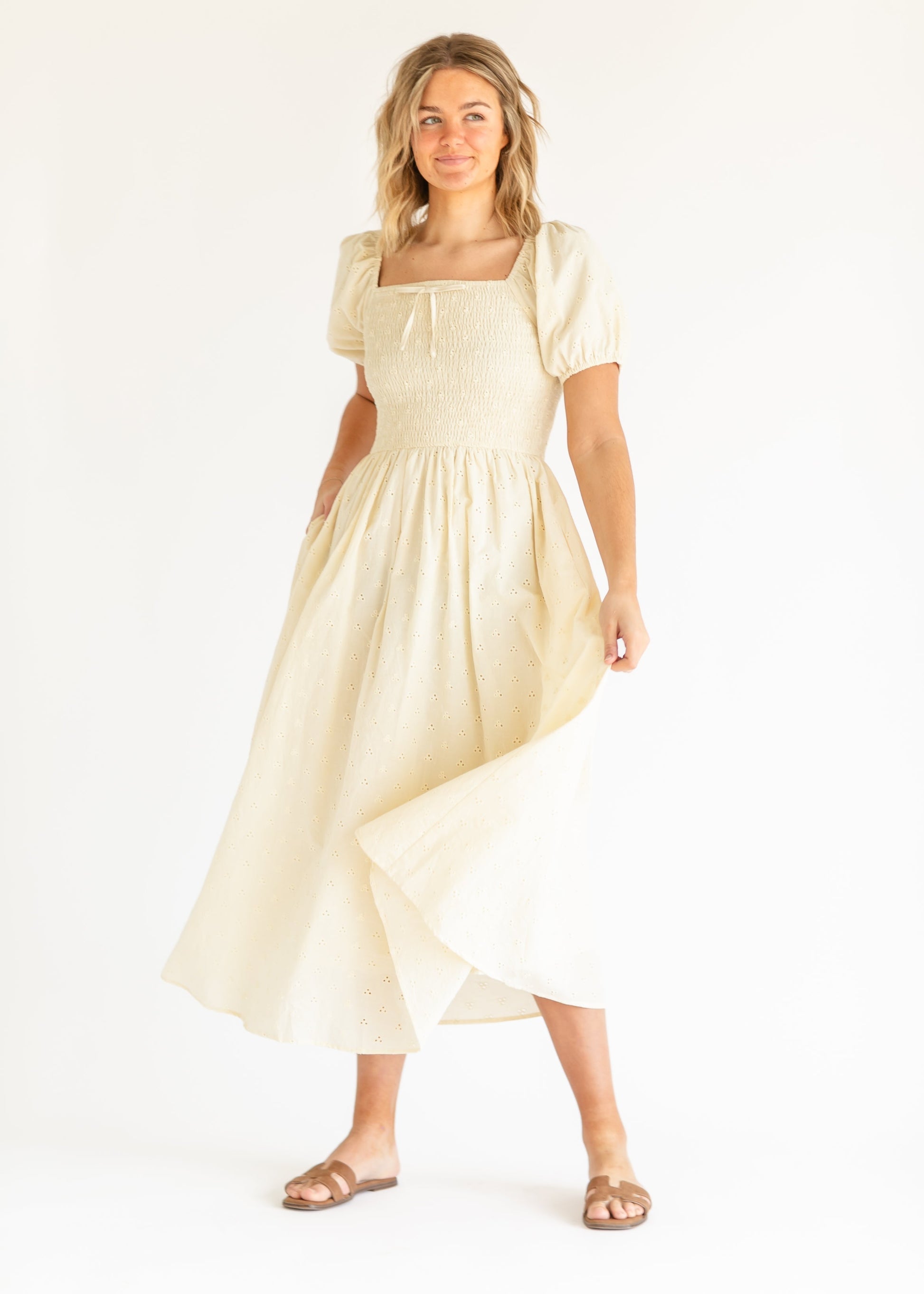Rayna Eyelet Maxi Dress - Concordia Style Boutique