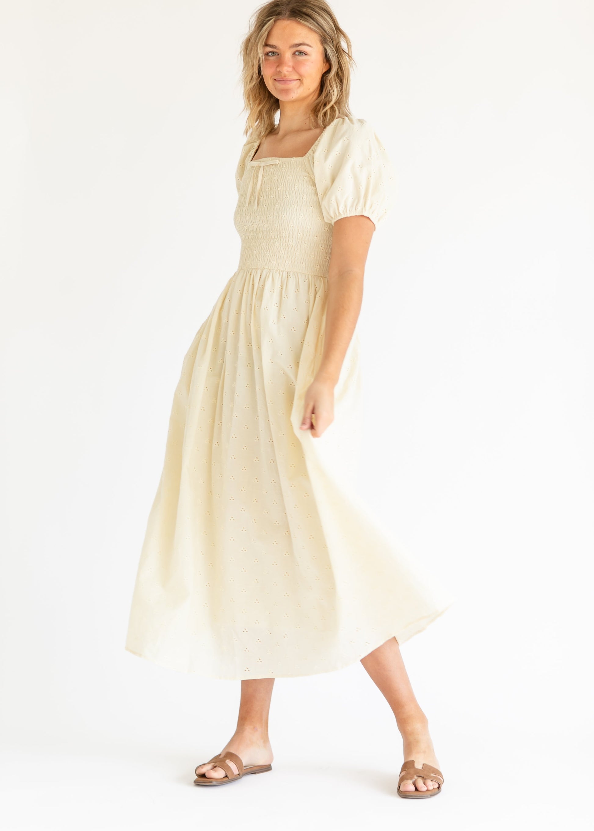 Rayna Eyelet Maxi Dress - Concordia Style Boutique