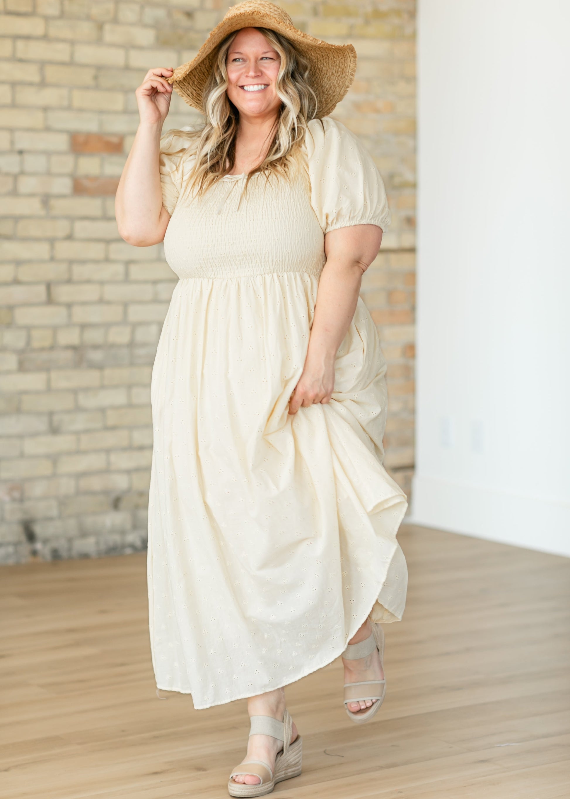 Rayna Eyelet Maxi Dress - Concordia Style Boutique