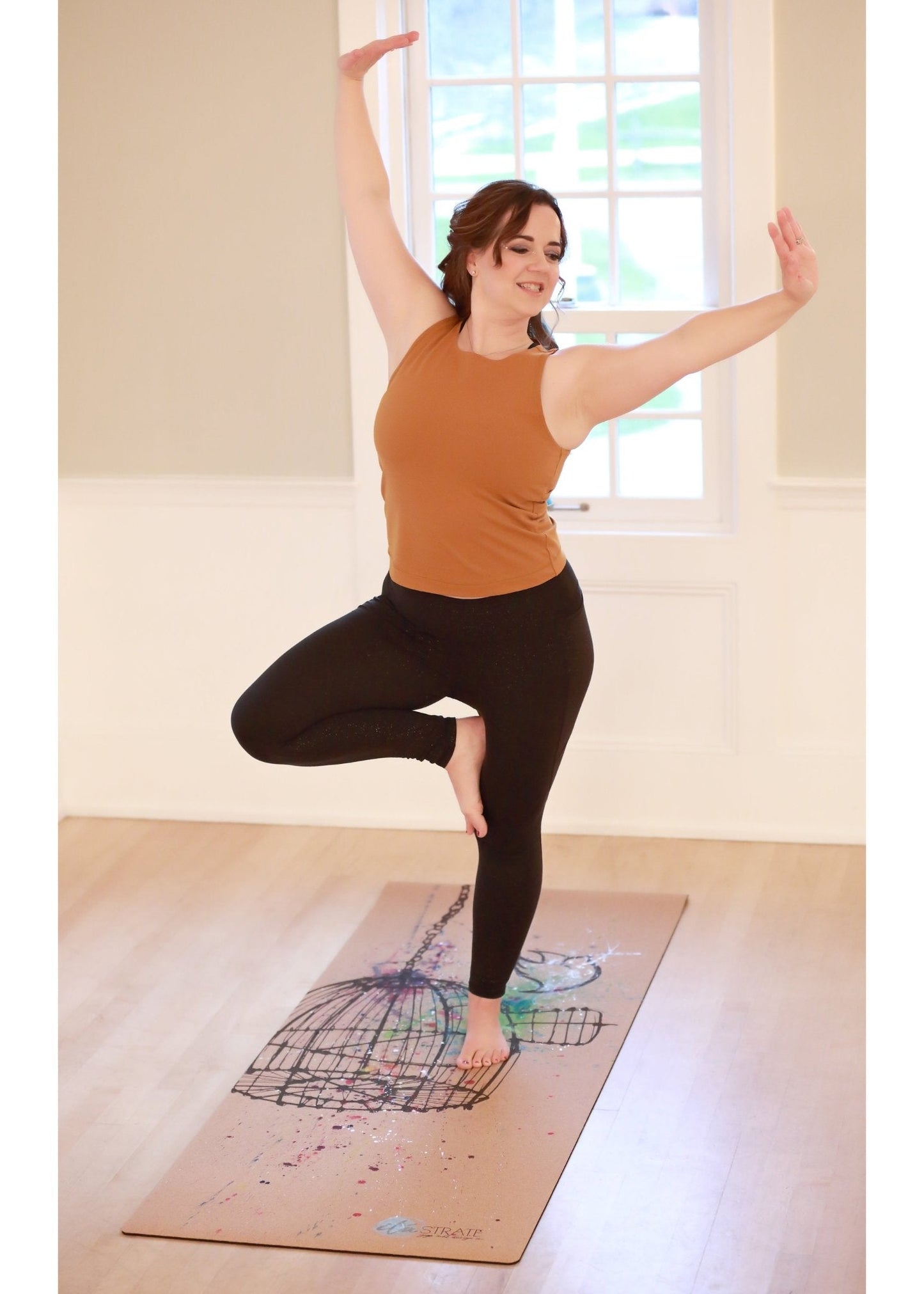 Release WANDERER Hand Painted Cork Yoga mat