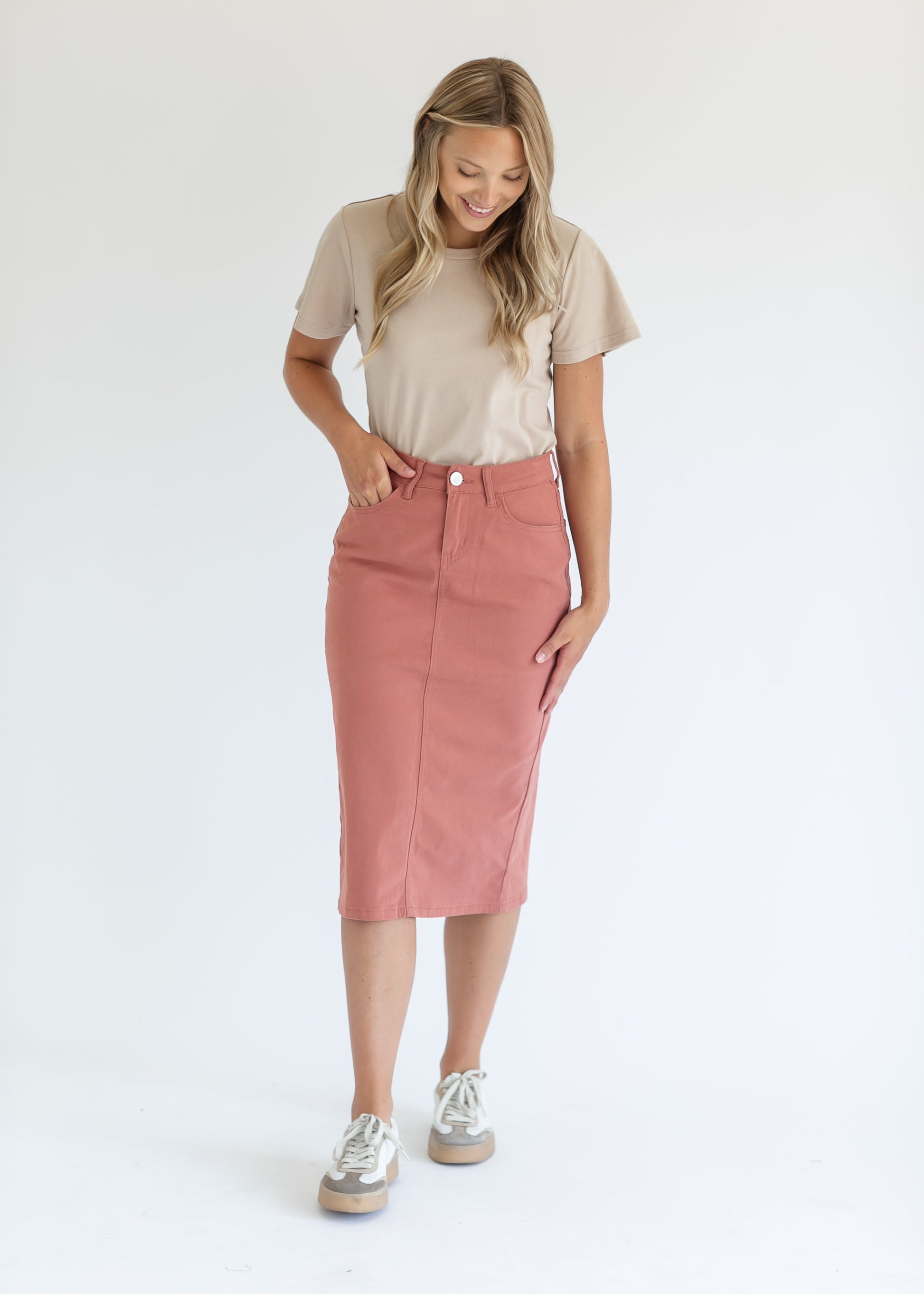 Remi Denim Midi Skirt - Concordia Style Boutique