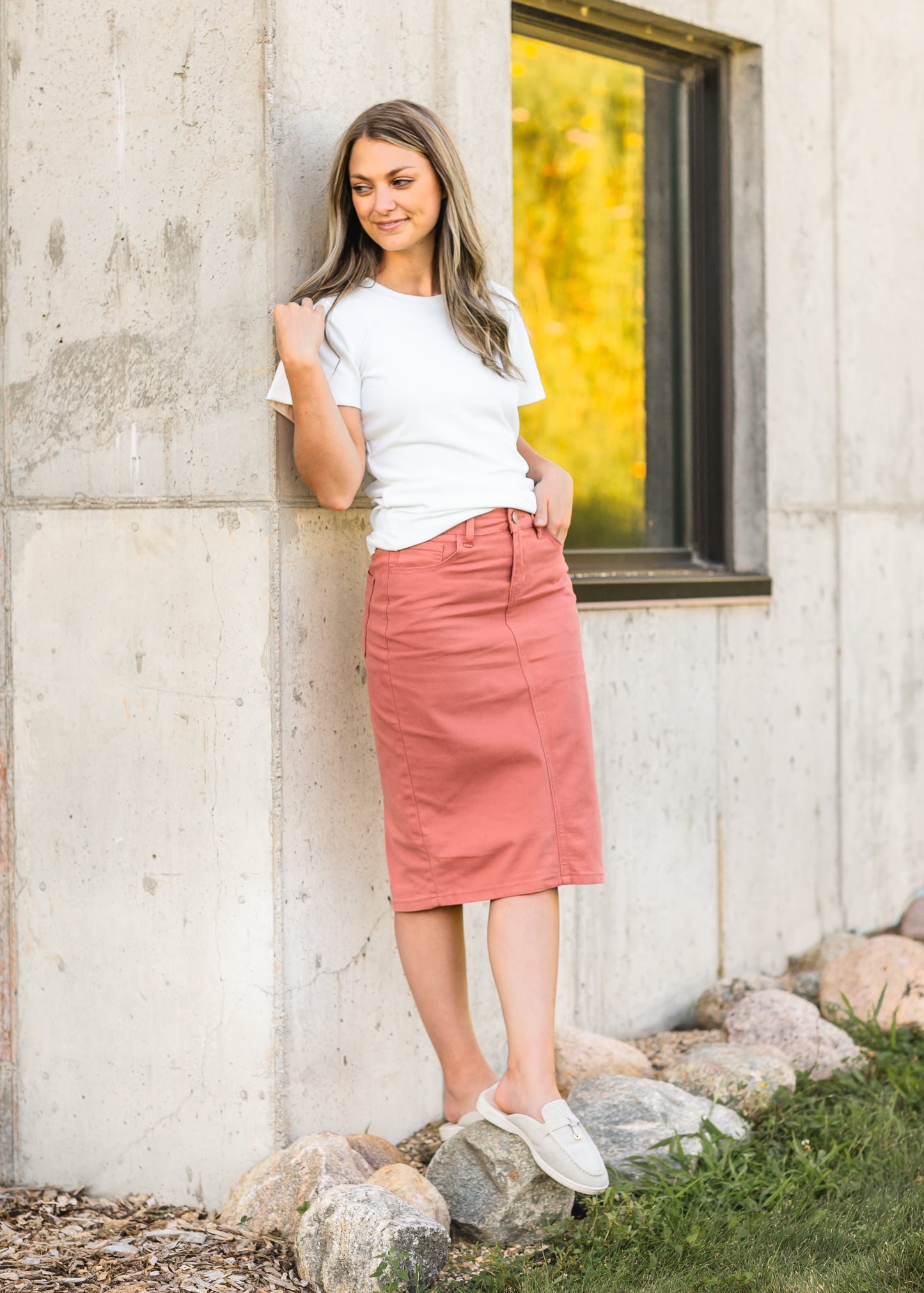 Remi Denim Midi Skirt - Concordia Style Boutique
