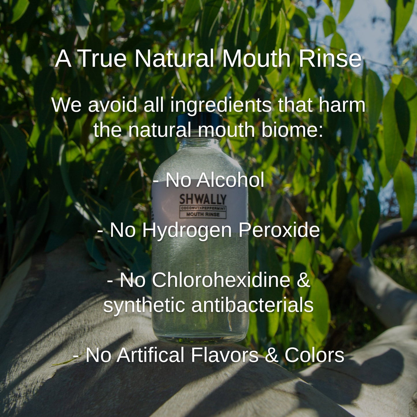 Shwally Peppermint Coconut Mouth Rinse 8OZ