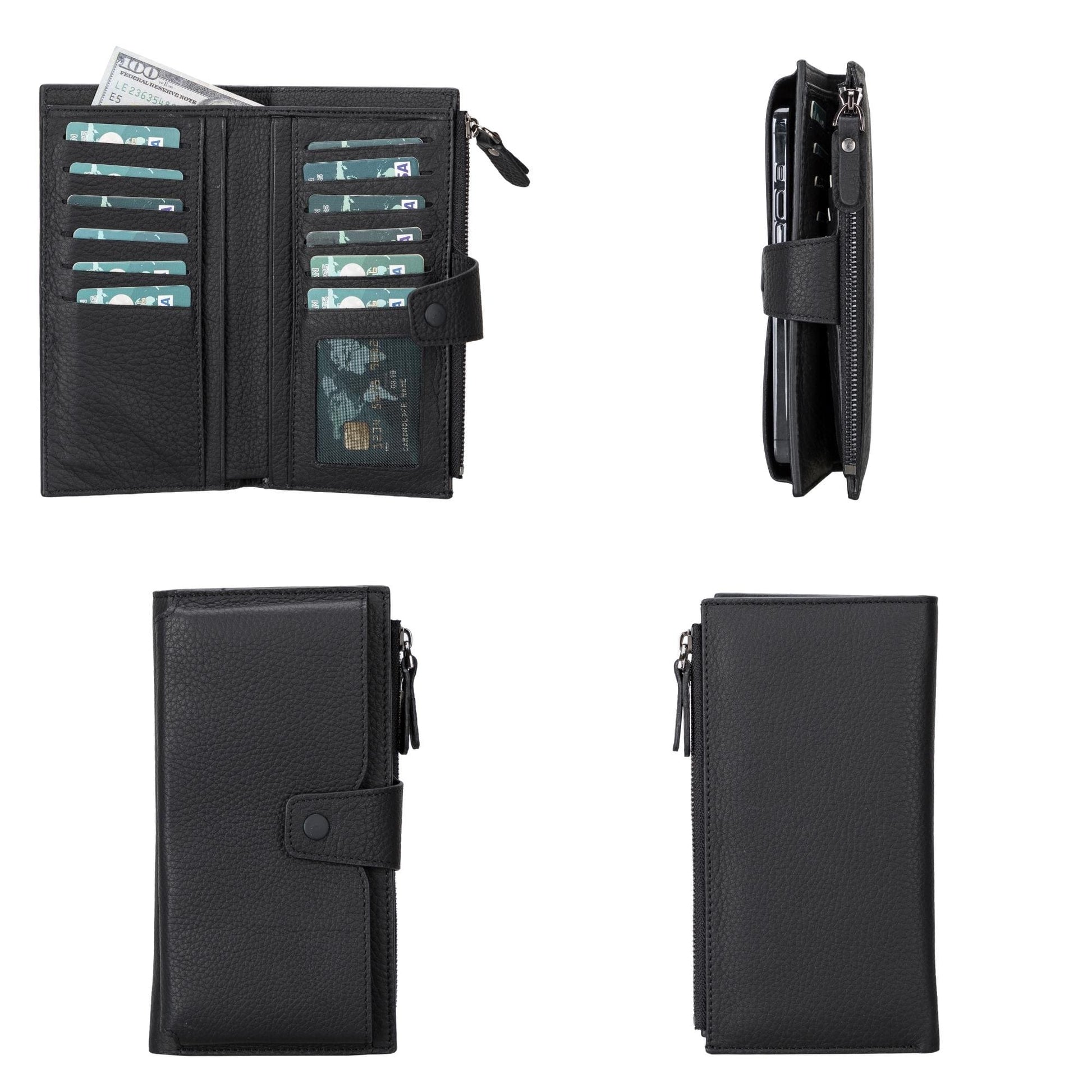 Riverton Women's Leather Wallet with Cell Phone Section - Concordia Style Boutique
