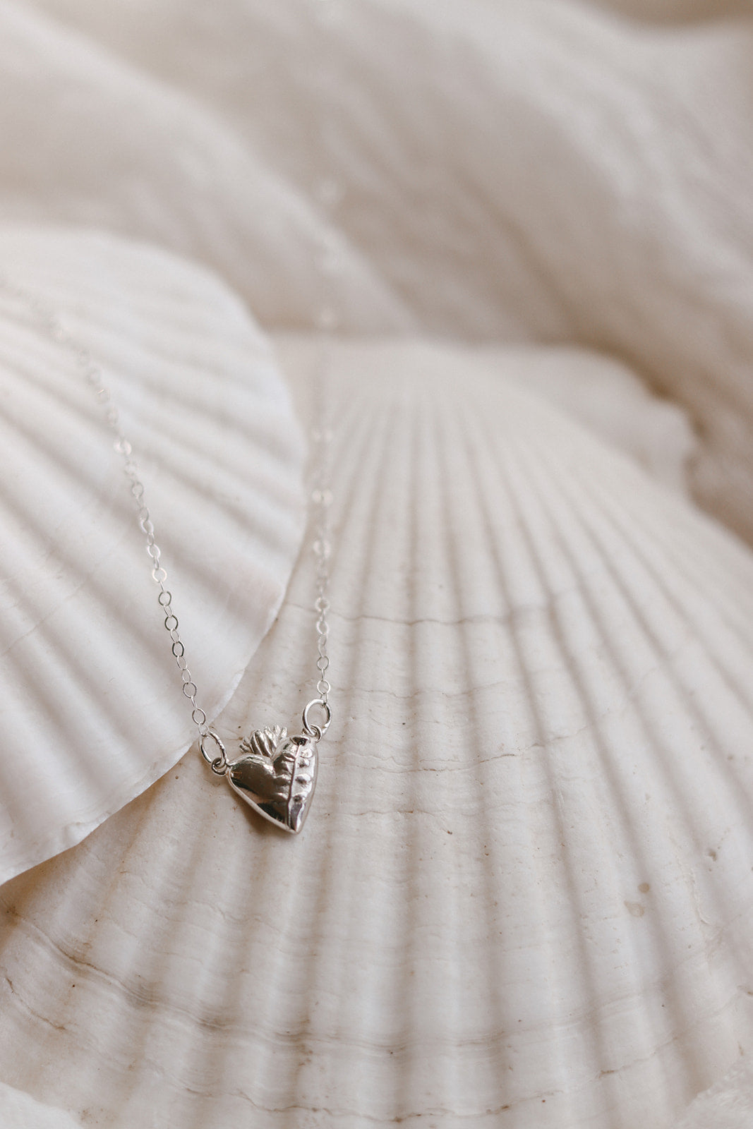 Holy Hearts™ Chaste Heart Of St. Joseph Necklace In Sterling Silver