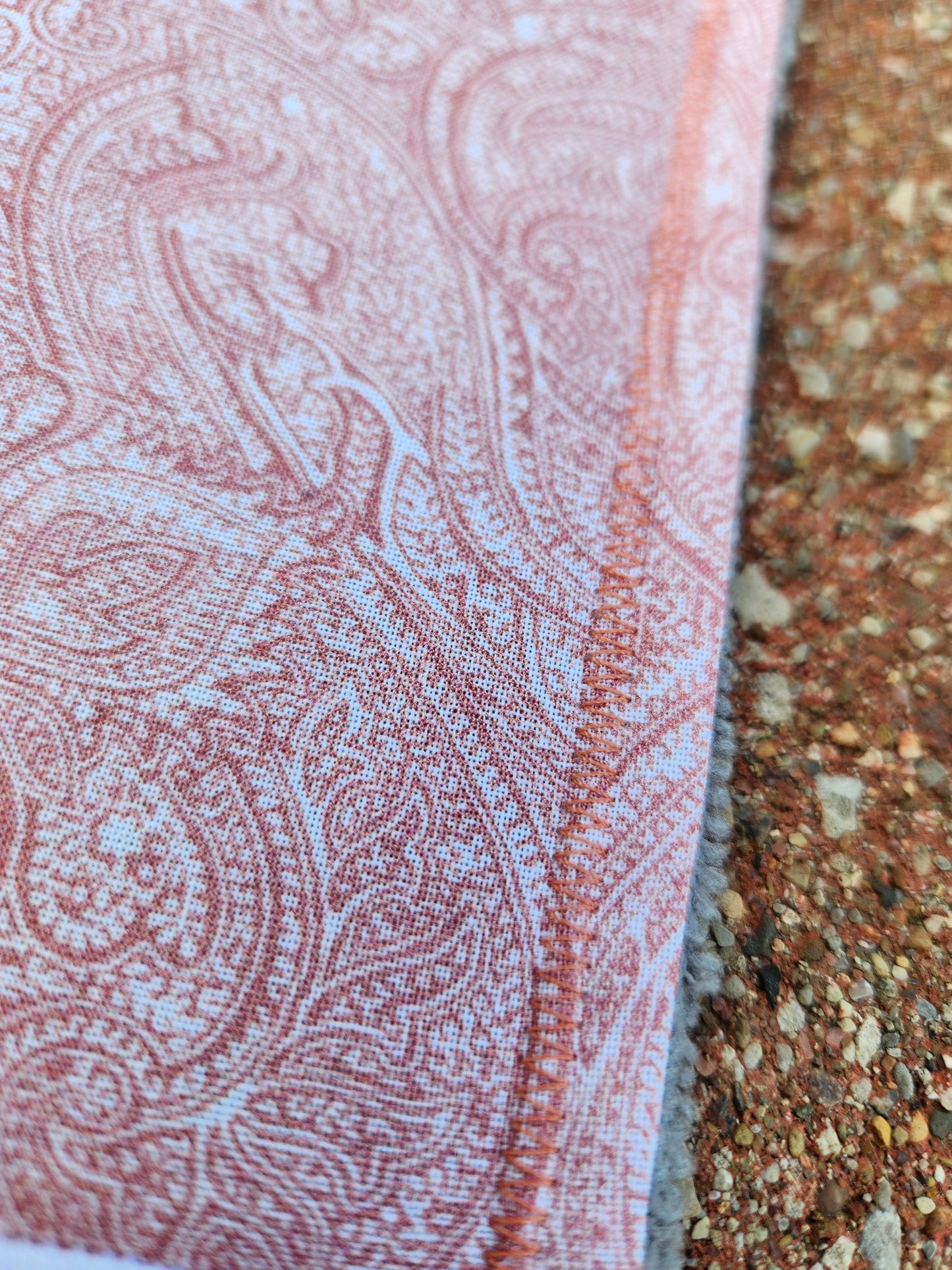 Peachy Paisley Handkerchief