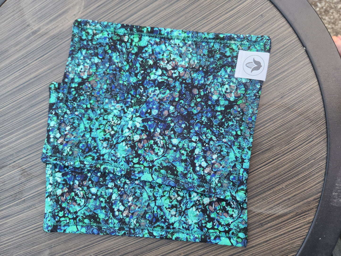 Dragon Scales Blue Handkerchief