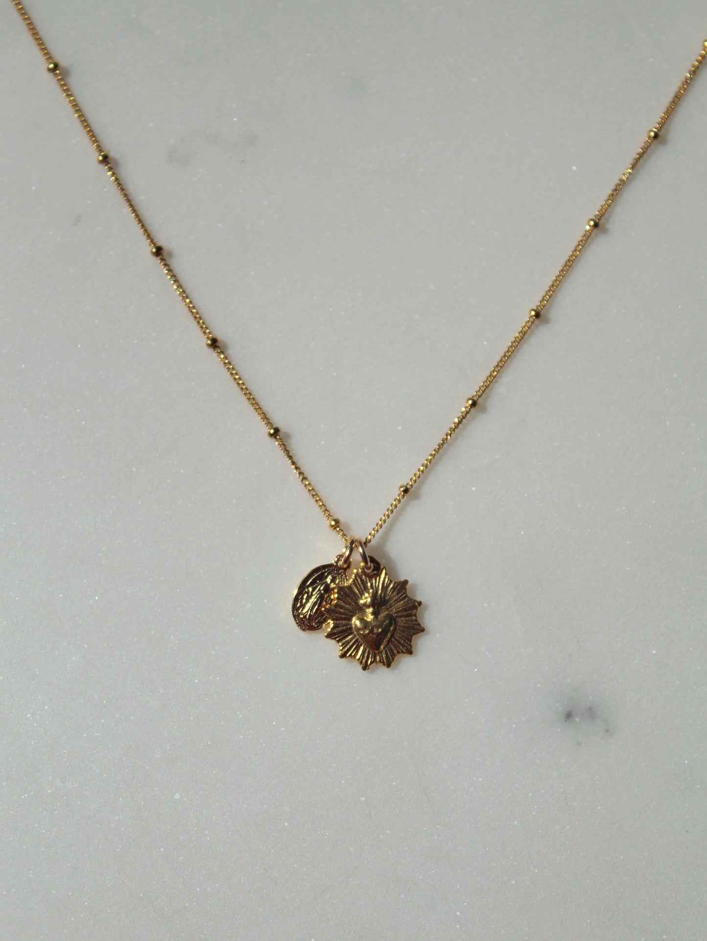 The Little Sacred Heart® and Miraculous Medal Necklace