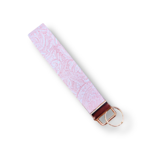 Peachy Paisley Keyfob Wristlet