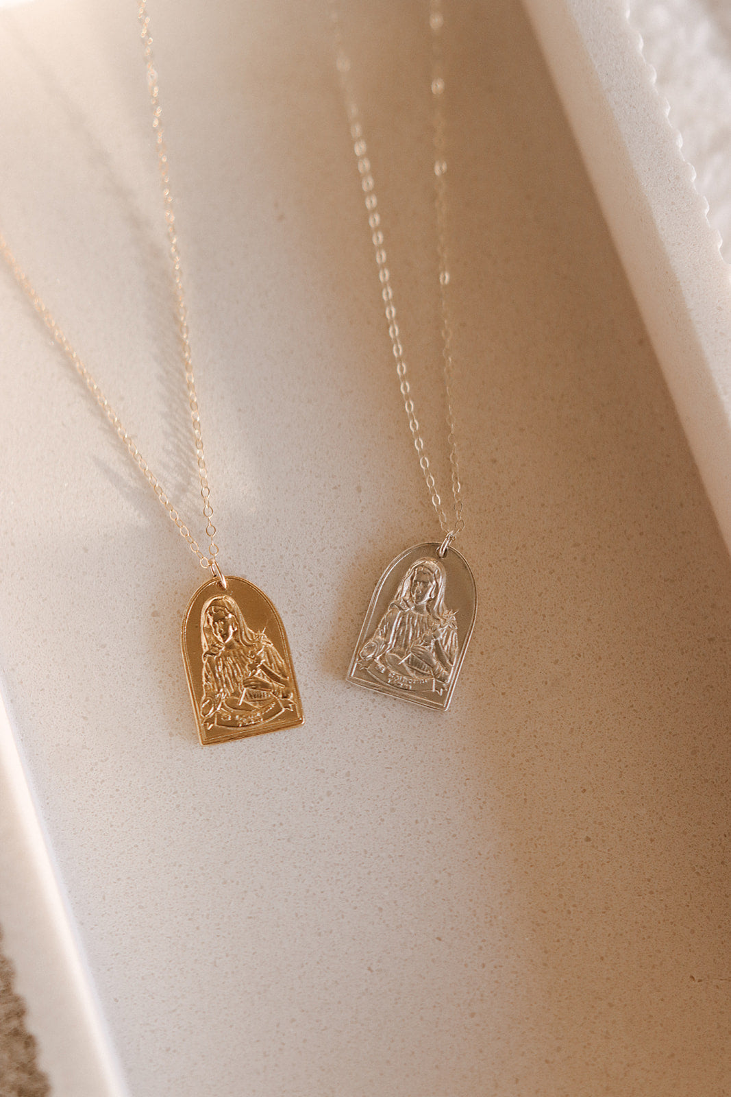 St. Catherine of Sweden Necklace in Sterling Silver